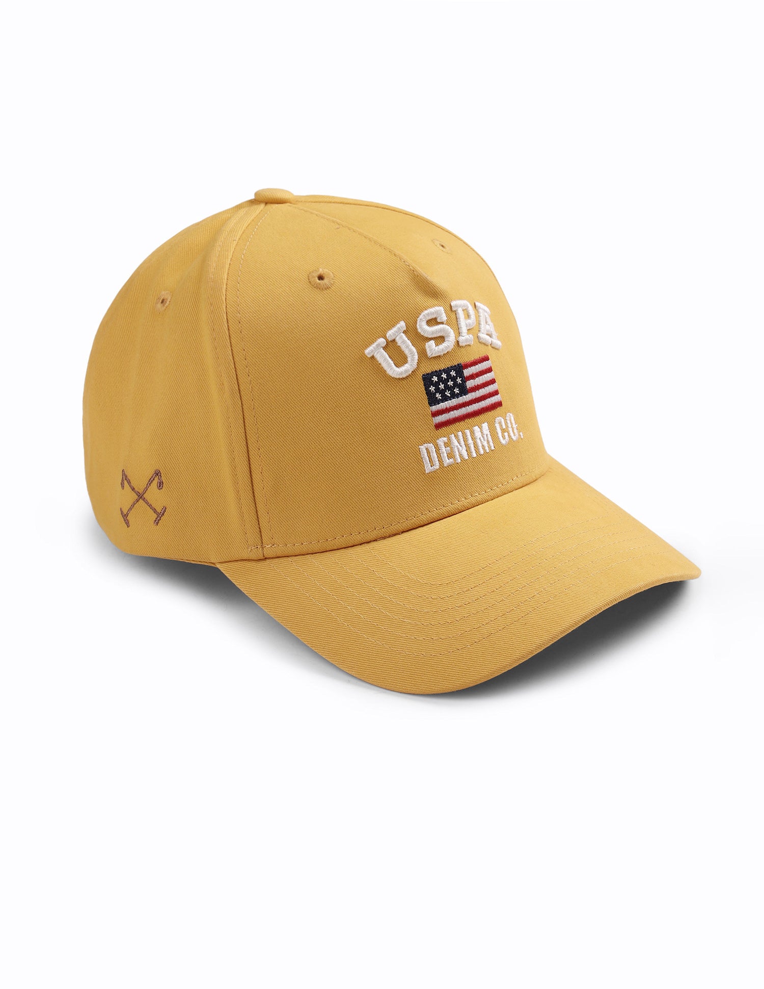 Brand Embroidered Cap Ochre - U.S. Polo Assn. India | Large