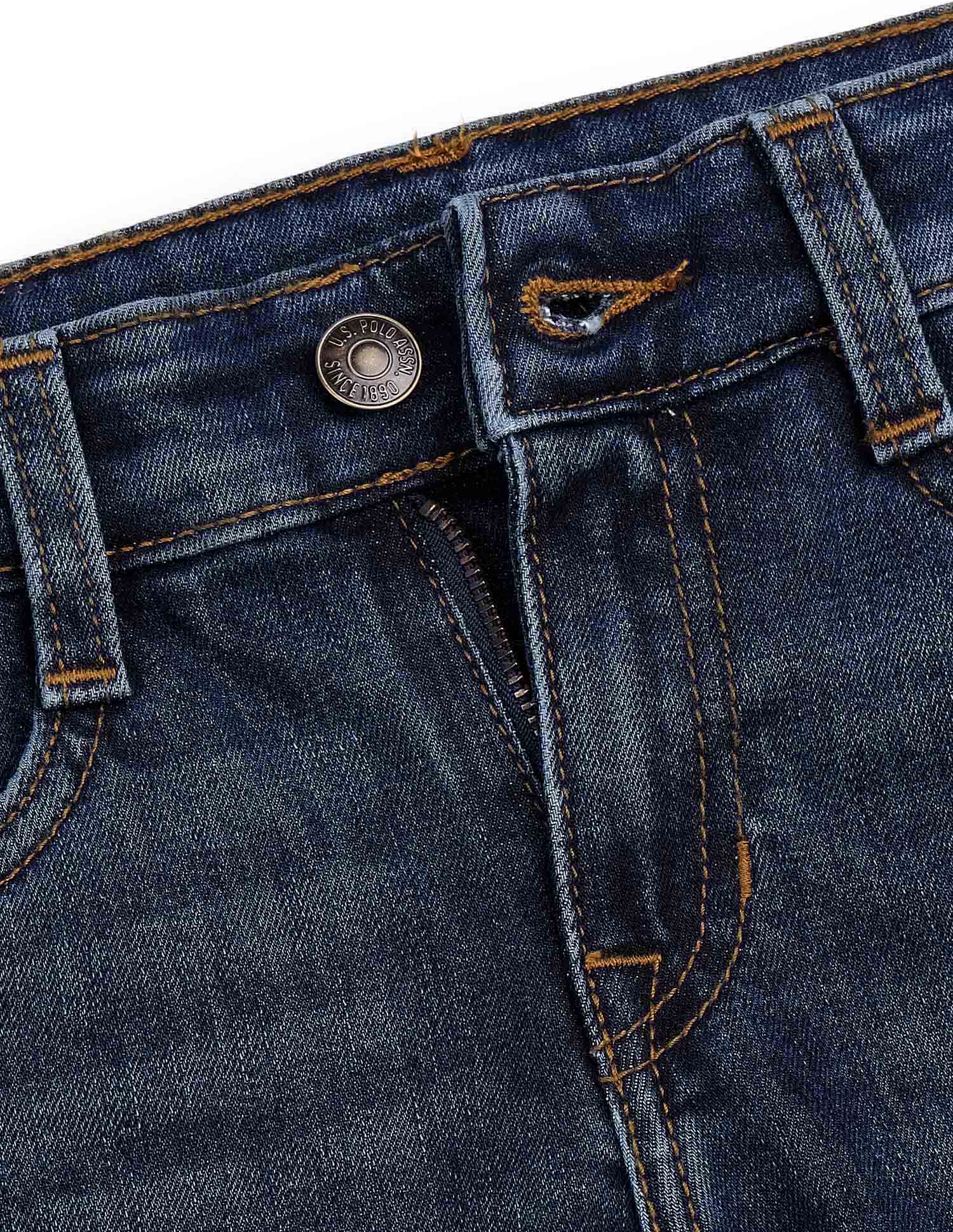 Boys Whiskered Relaxed Fit Jeans Med Blue - U.S. POLO ASSN. | Large