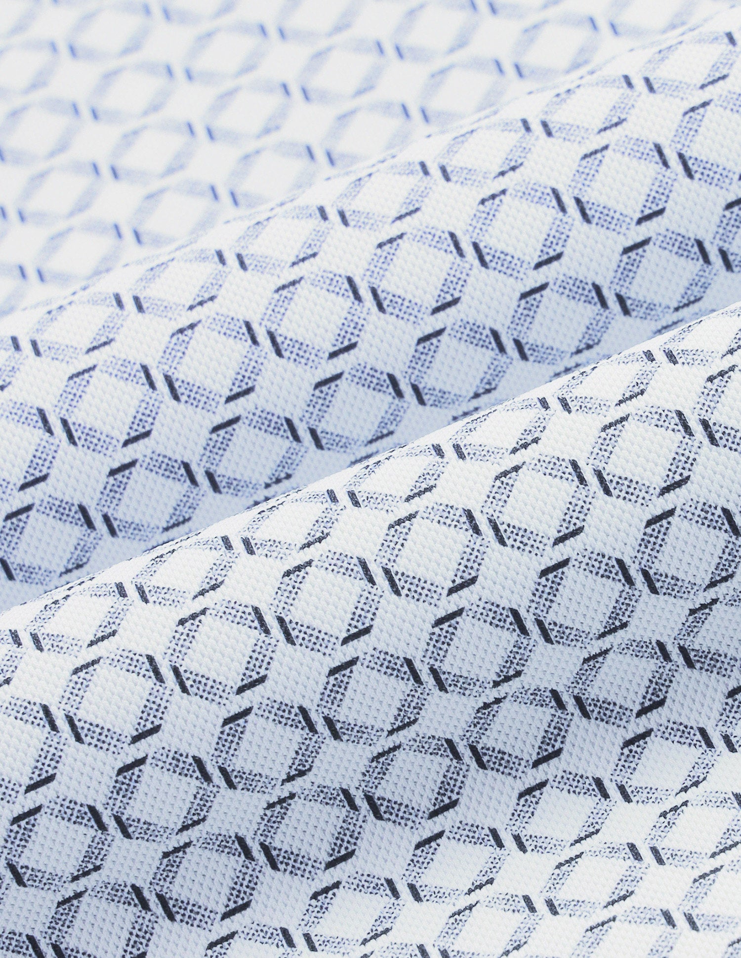 Geometric Printed Slim Fit Polo Shirt White - U.S. Polo Assn. India | Large