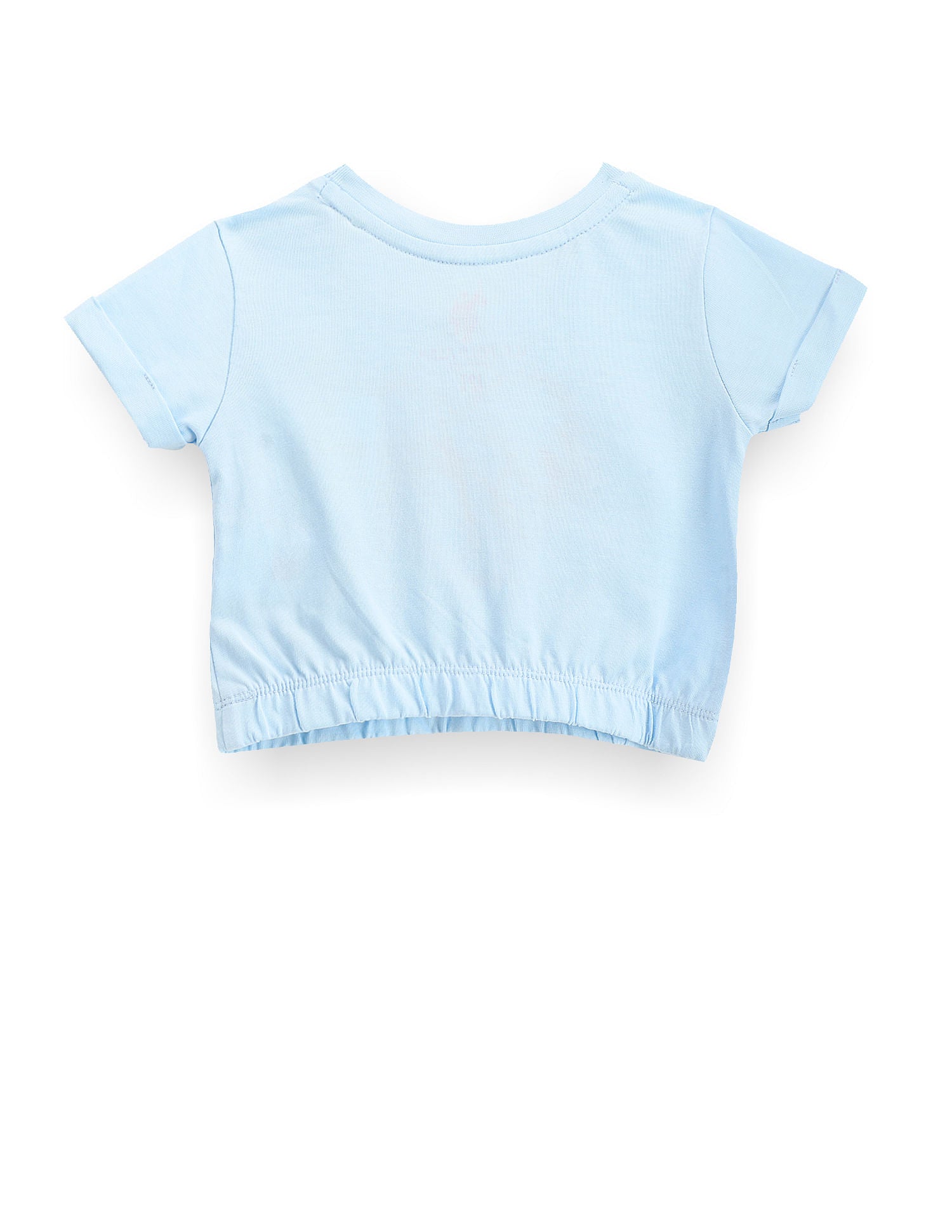 Girls Raised Logo T-Shirt Light Blue - U.S. POLO ASSN. | Large