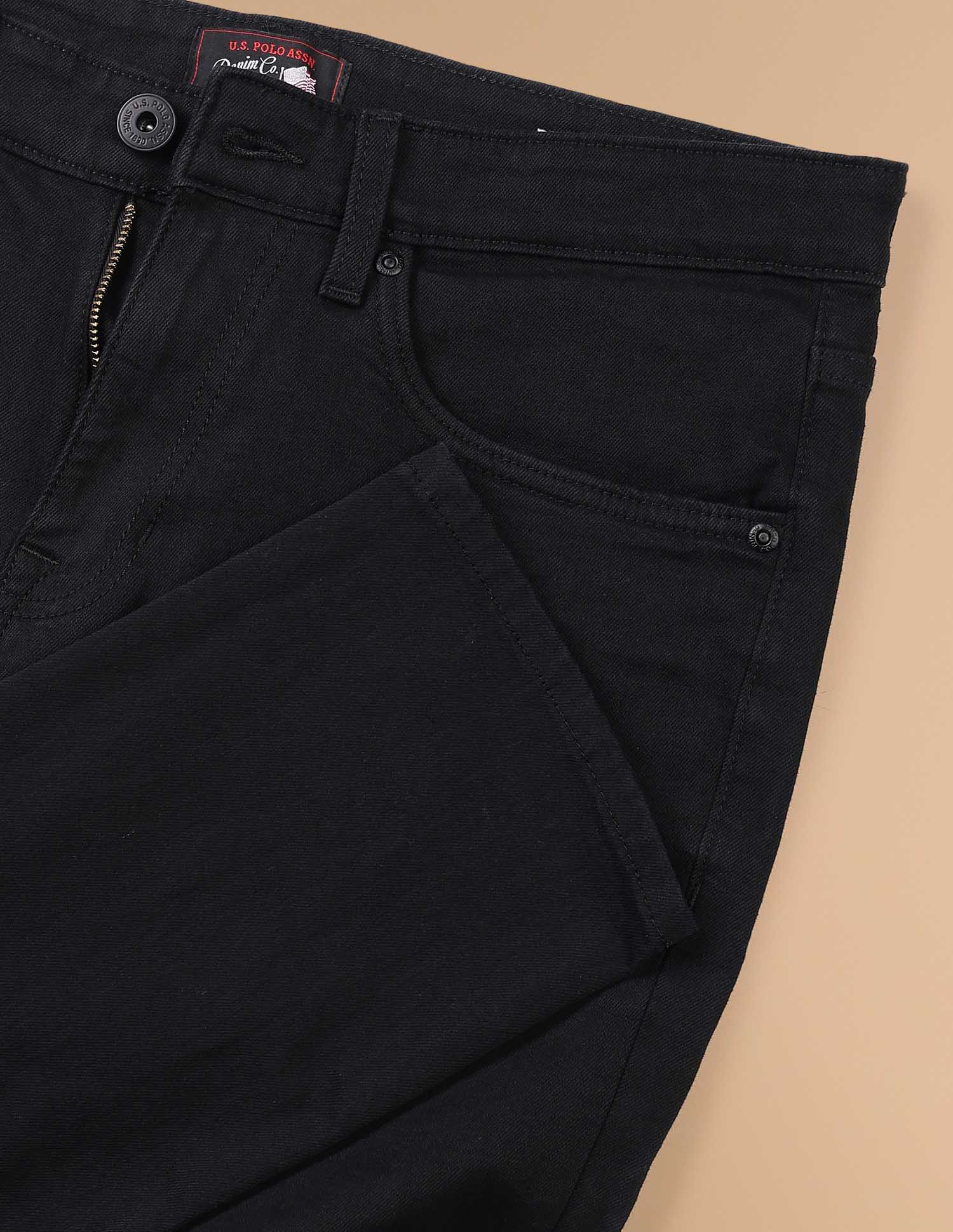 Brandon Slim Tapered Fit Jeans Black - U.S. POLO ASSN. | Large