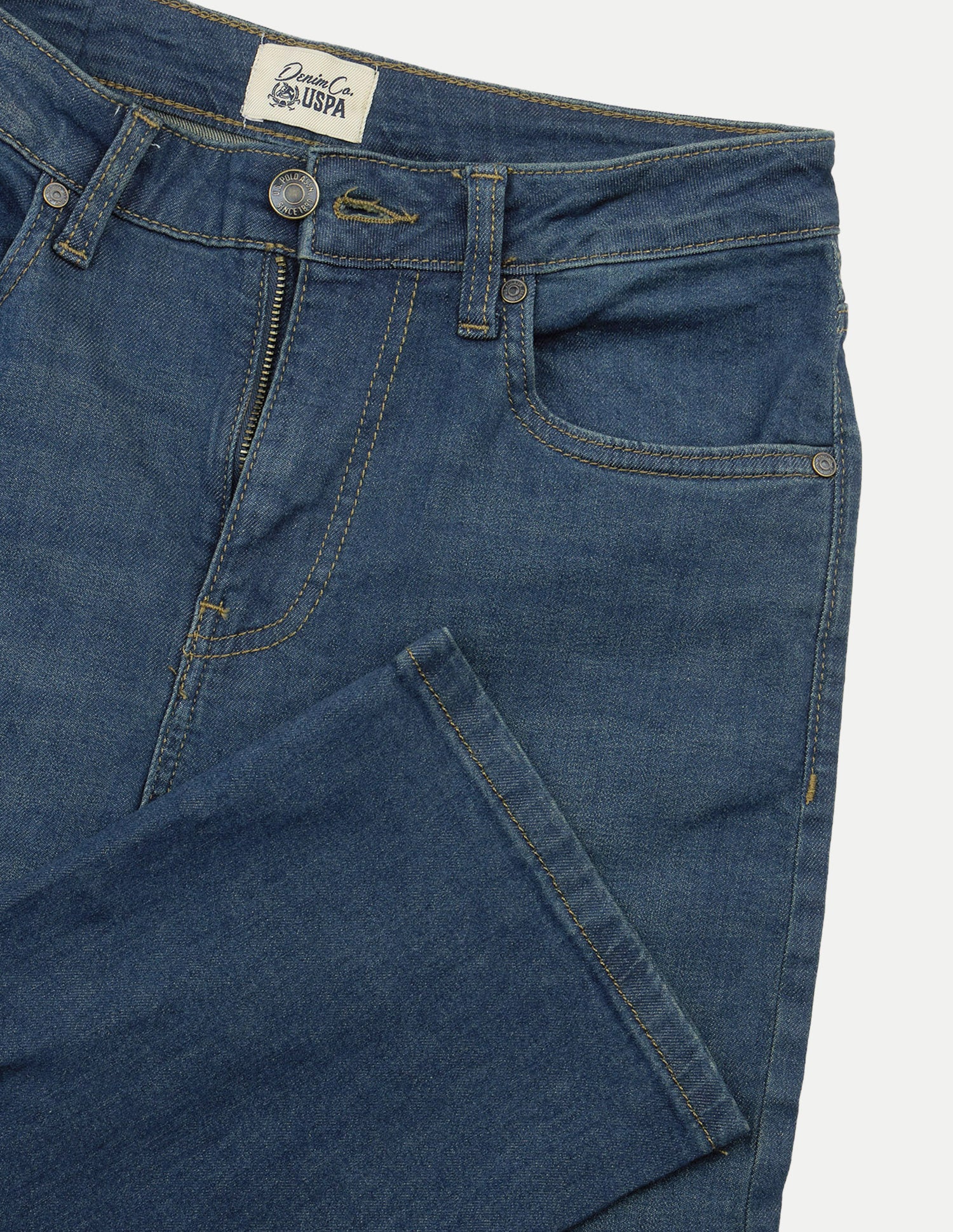 Straight Fit Blue Jeans Blue - U.S. Polo Assn. India | Large