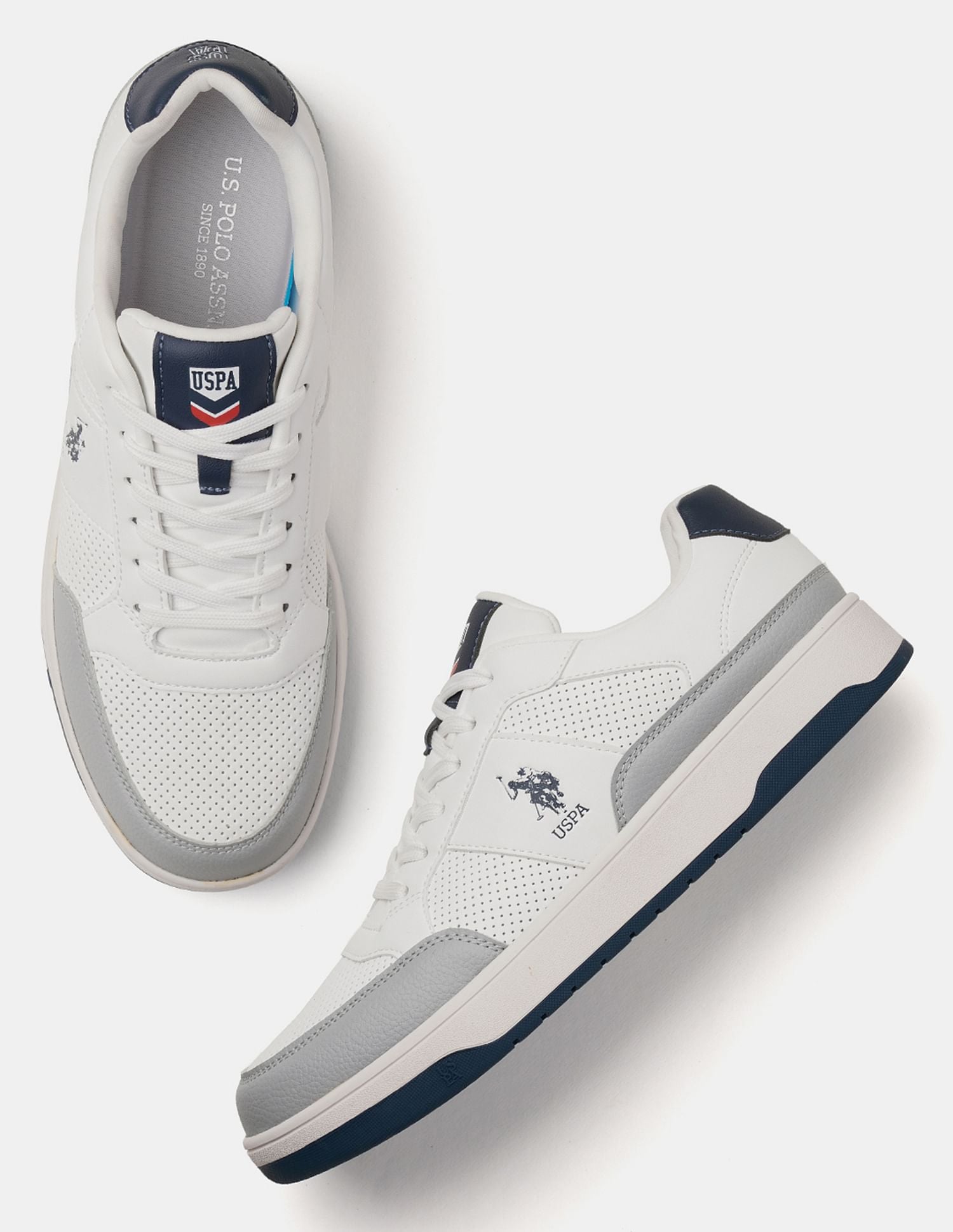 Men Simon Colour Blocked Sneakers Lt. Grey - U.S. POLO ASSN. | Large