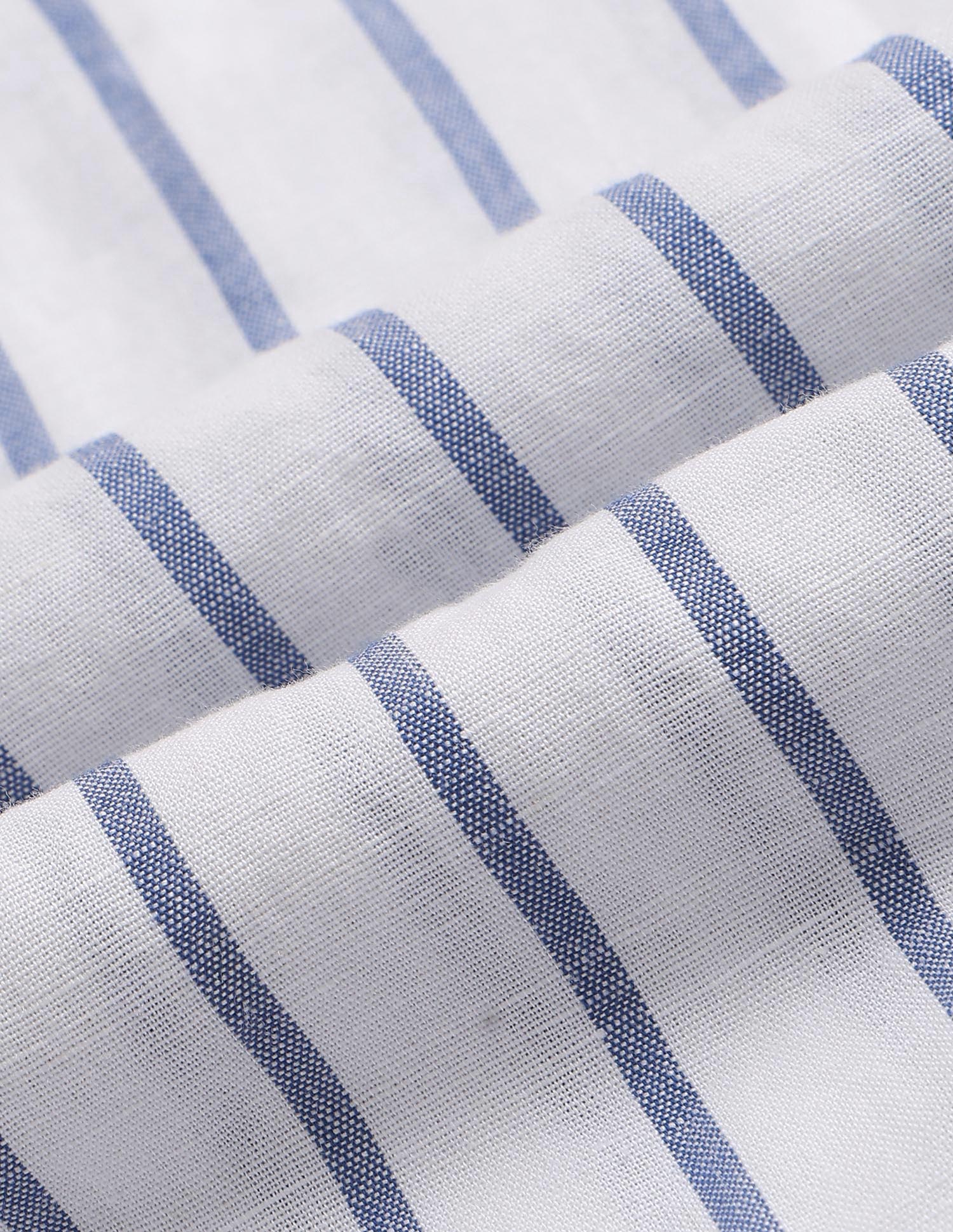 Vertical Striped Tailored Fit Shirt Blue - U.S. POLO ASSN. | Large