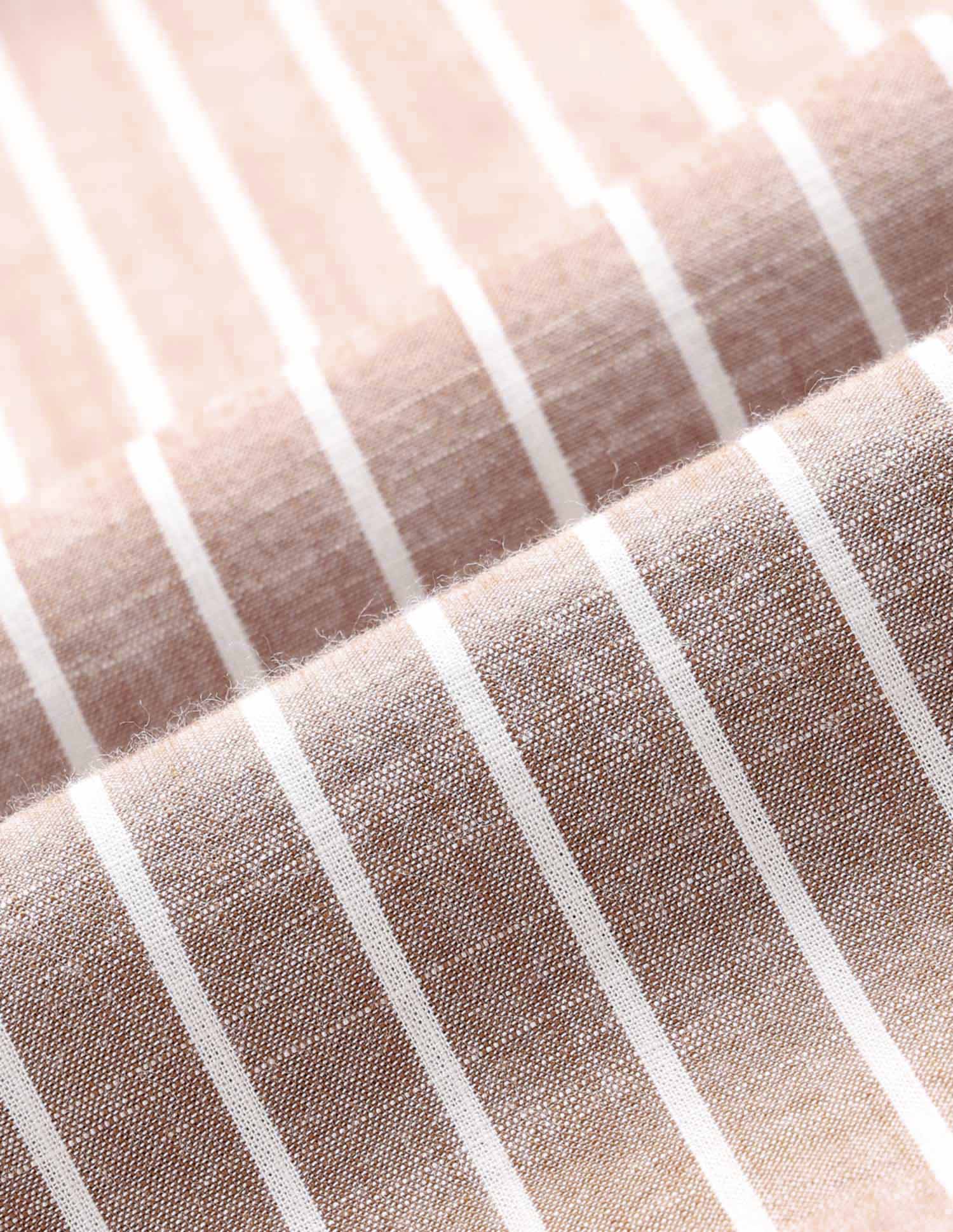 Regular Fit Vertical Striped Shirt Light Brown - U.S. POLO ASSN. | Large