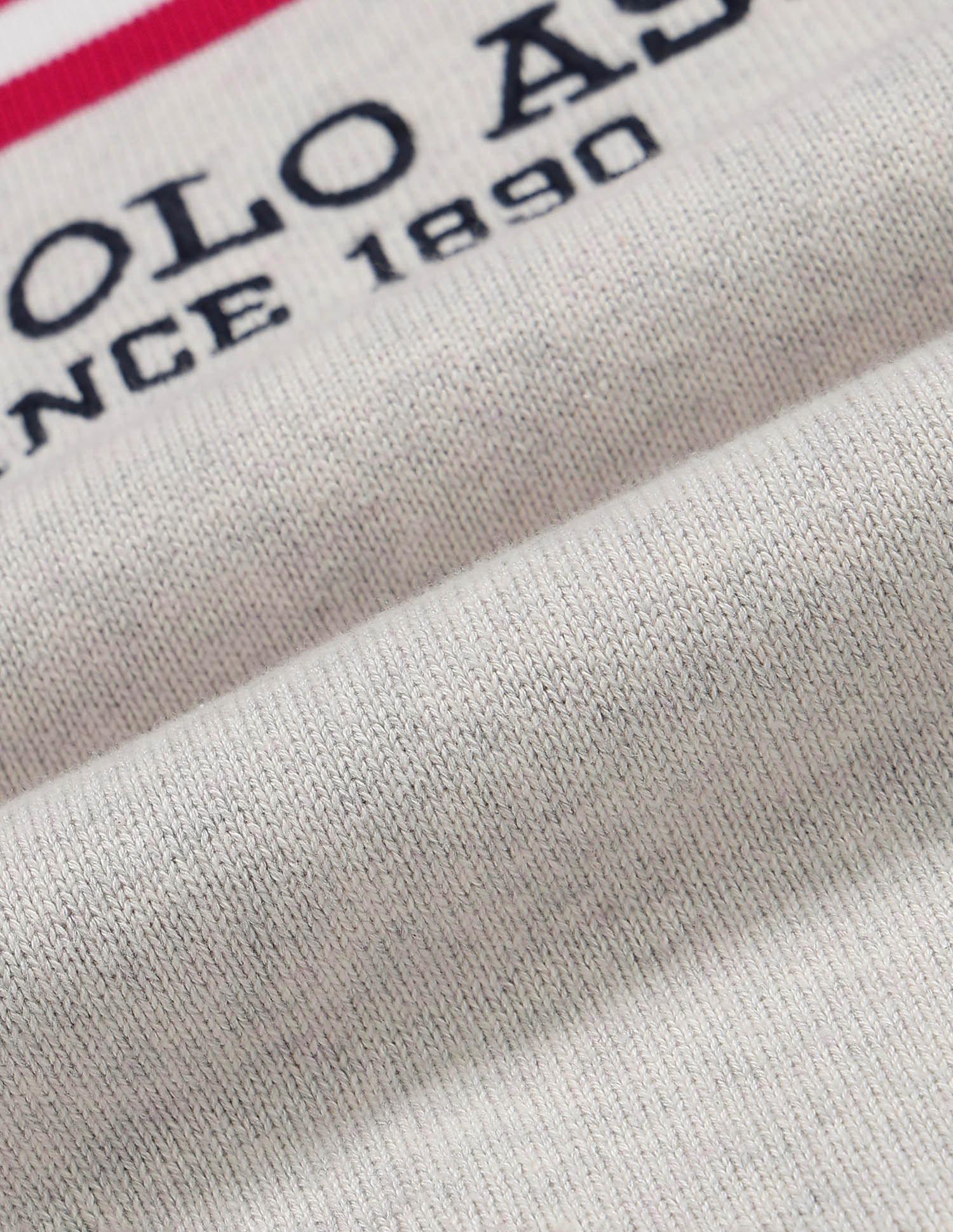 Brand Patterned Knit Regular Fit Sweater Off White - U.S. POLO ASSN. | Large