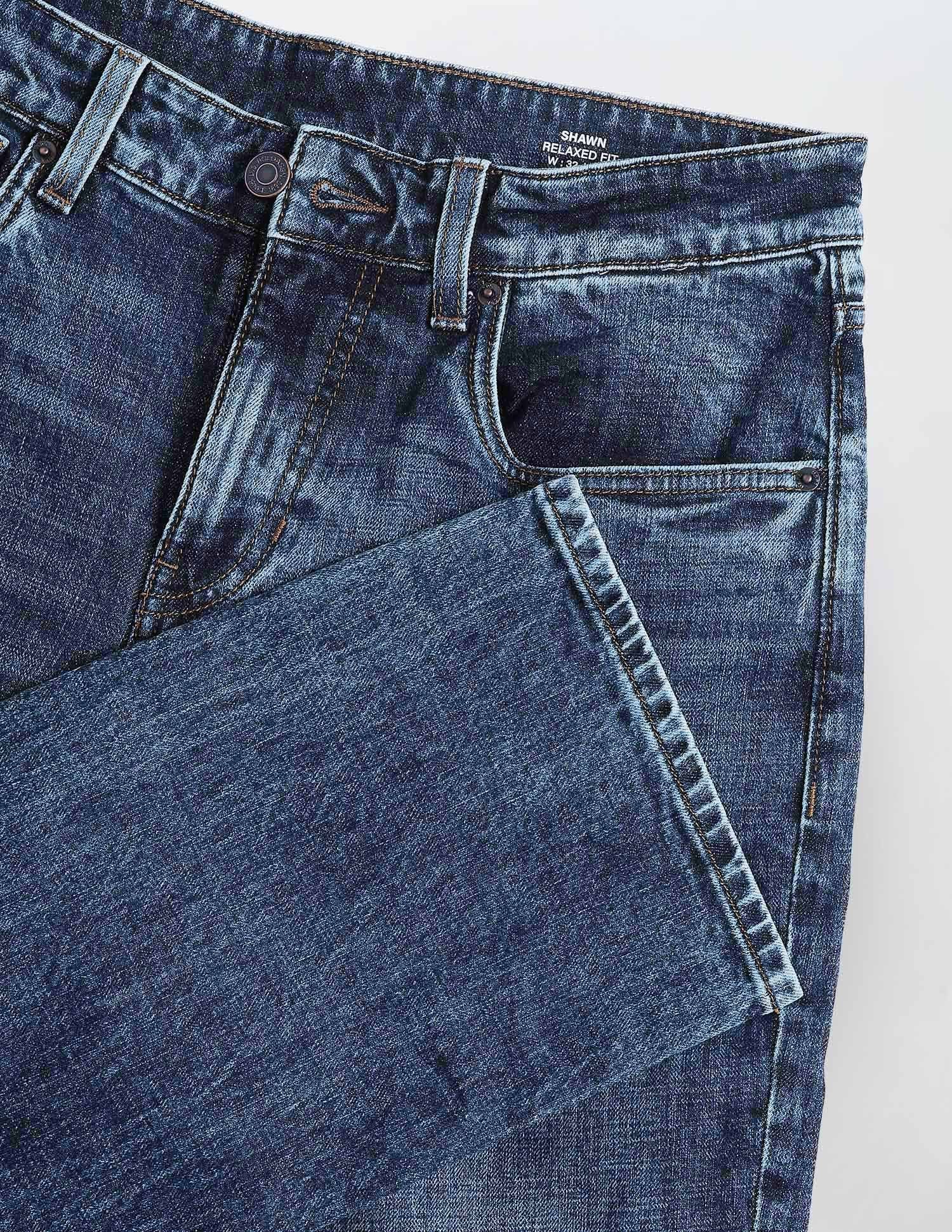 Shawn Relaxed Fit Blue Jeans Dark Blue - U.S. Polo Assn. India | Large