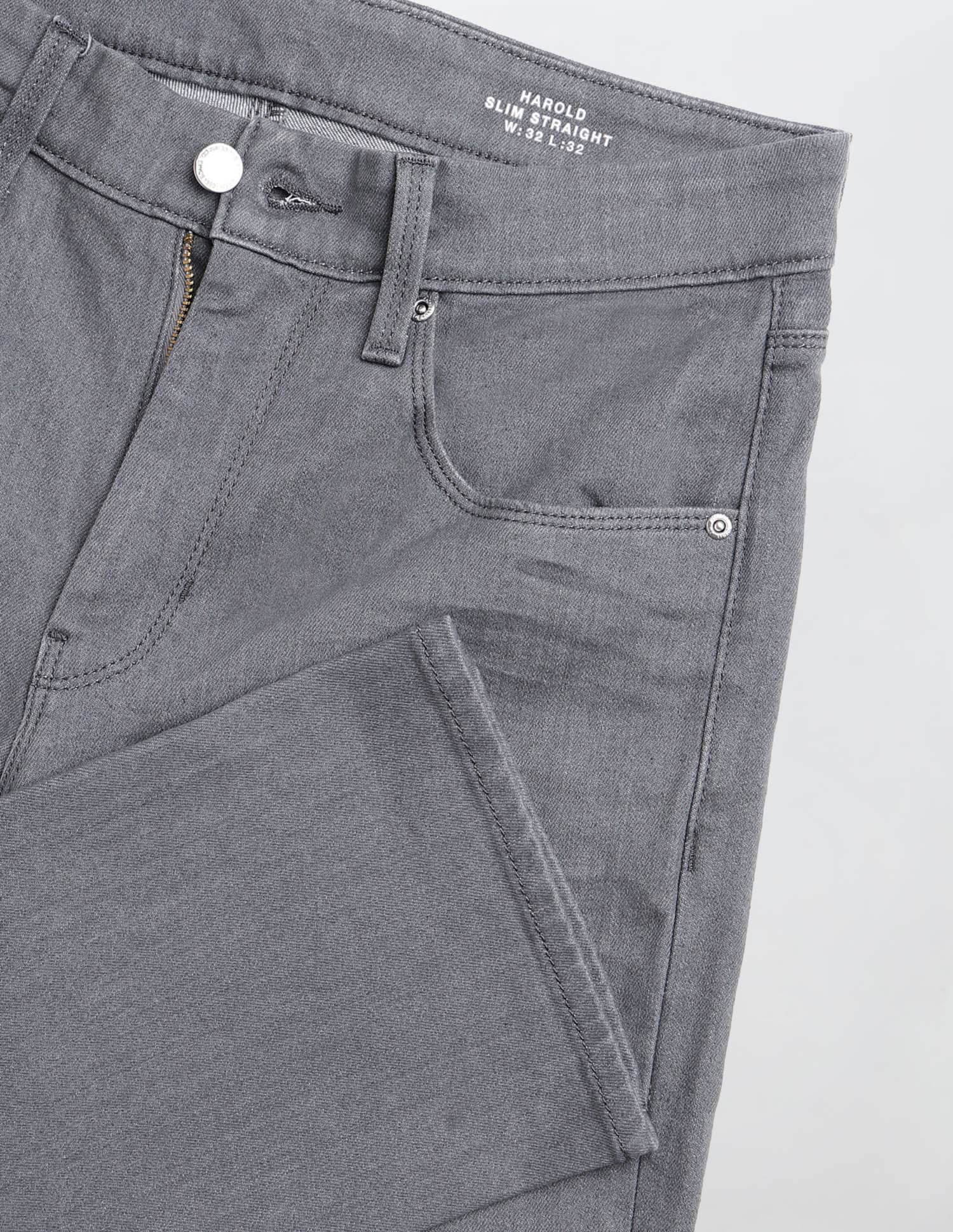 Harold Slim Straight Fit Black Gold Jeans Dark Grey Wash - U.S. POLO ASSN. | Large