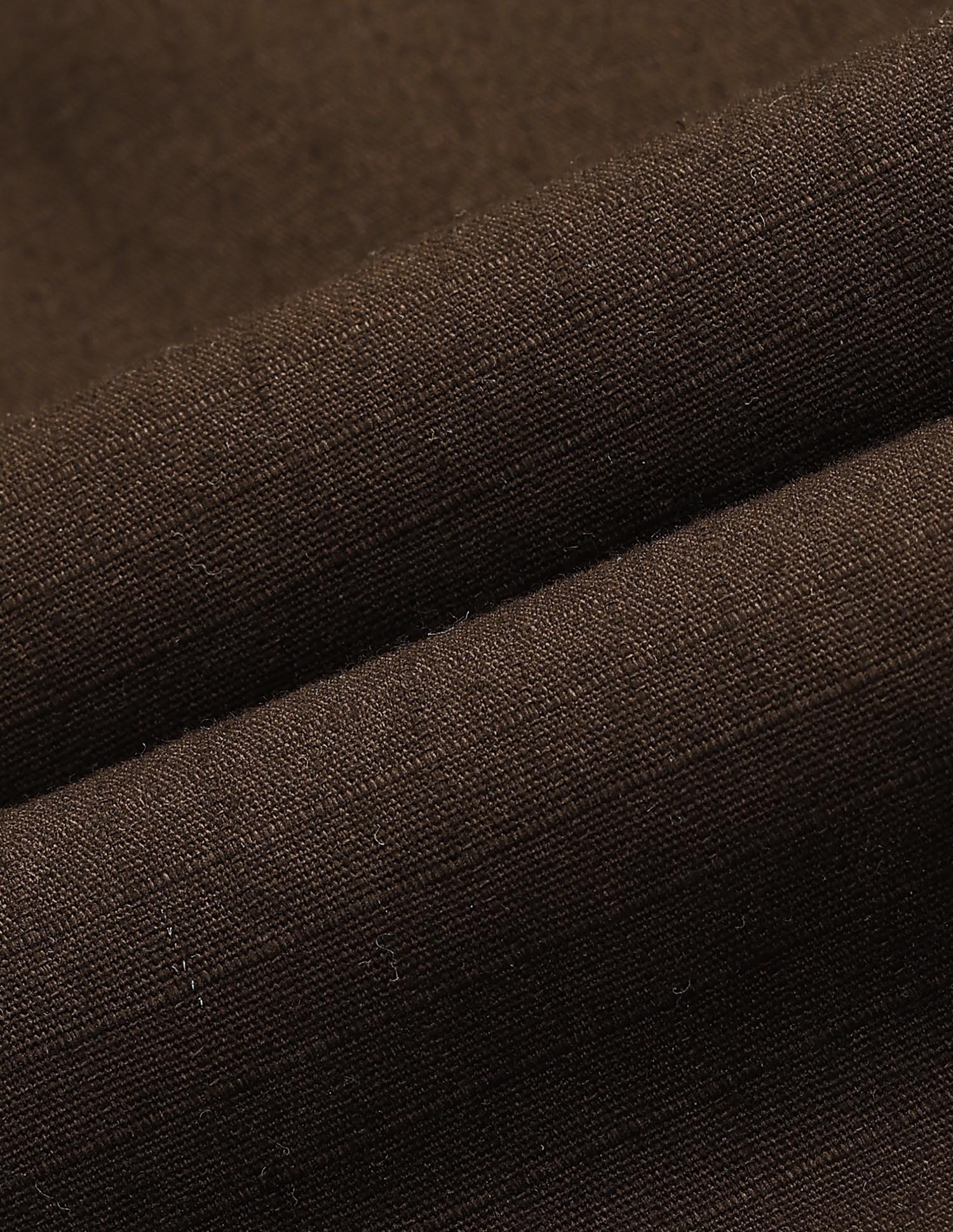 Textured Relaxed Fit Trousers Brown - U.S. Polo Assn. India | Large