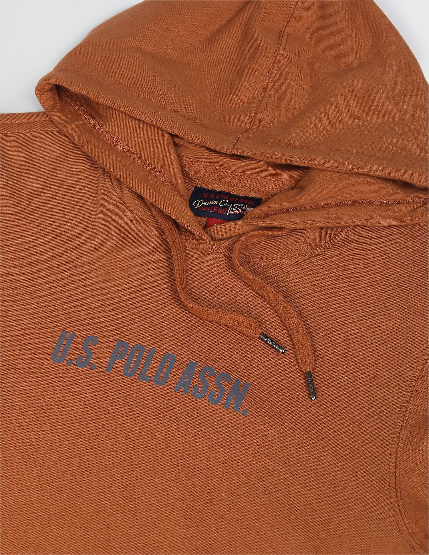 Essential Hooded Sweatshirt Rust - U.S. POLO ASSN. | Large
