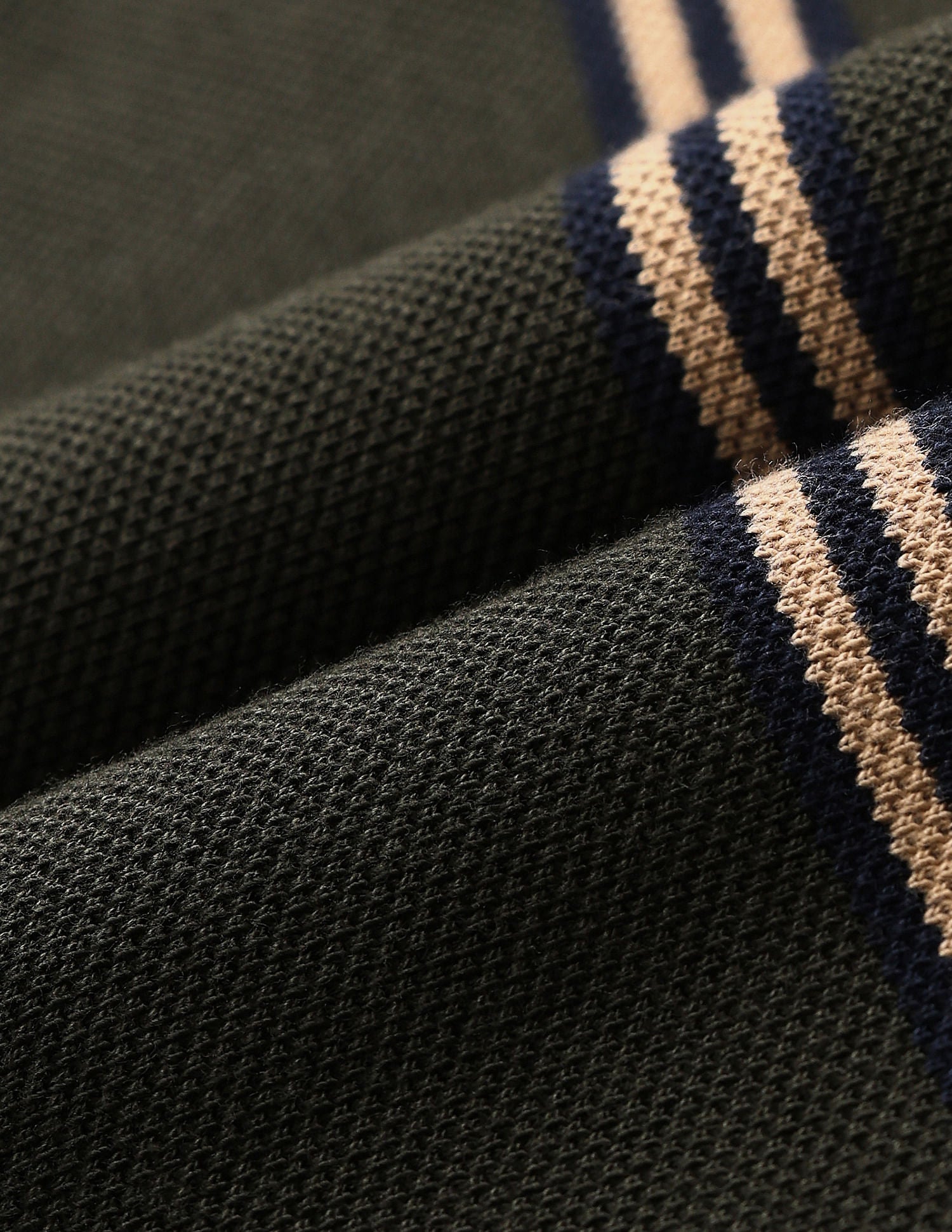 Vertical Striped Slim Polo Shirt Olive - U.S. POLO ASSN. | Large