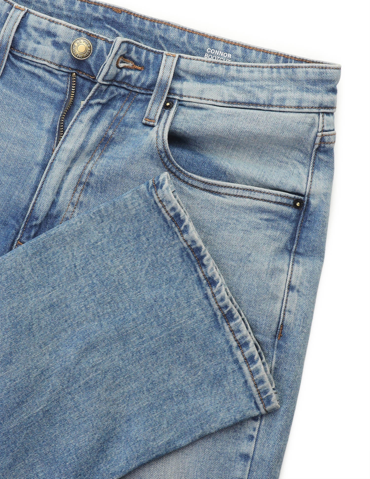 Connor Bootcut Fit Blue Jeans Light Blue - U.S. Polo Assn. India | Large