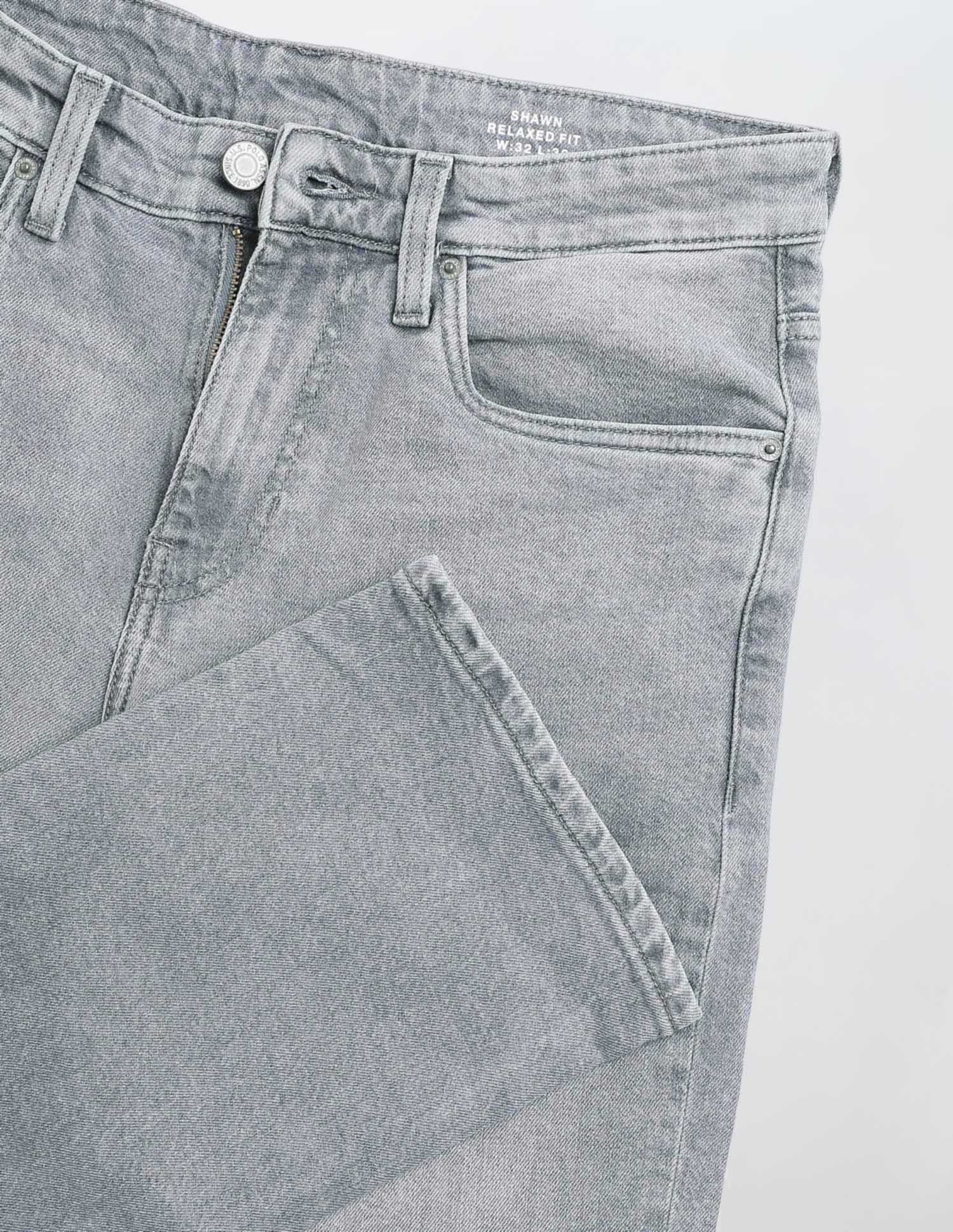 Shawn Relaxed Fit Vintage Jeans Medium Grey - U.S. Polo Assn. India | Large