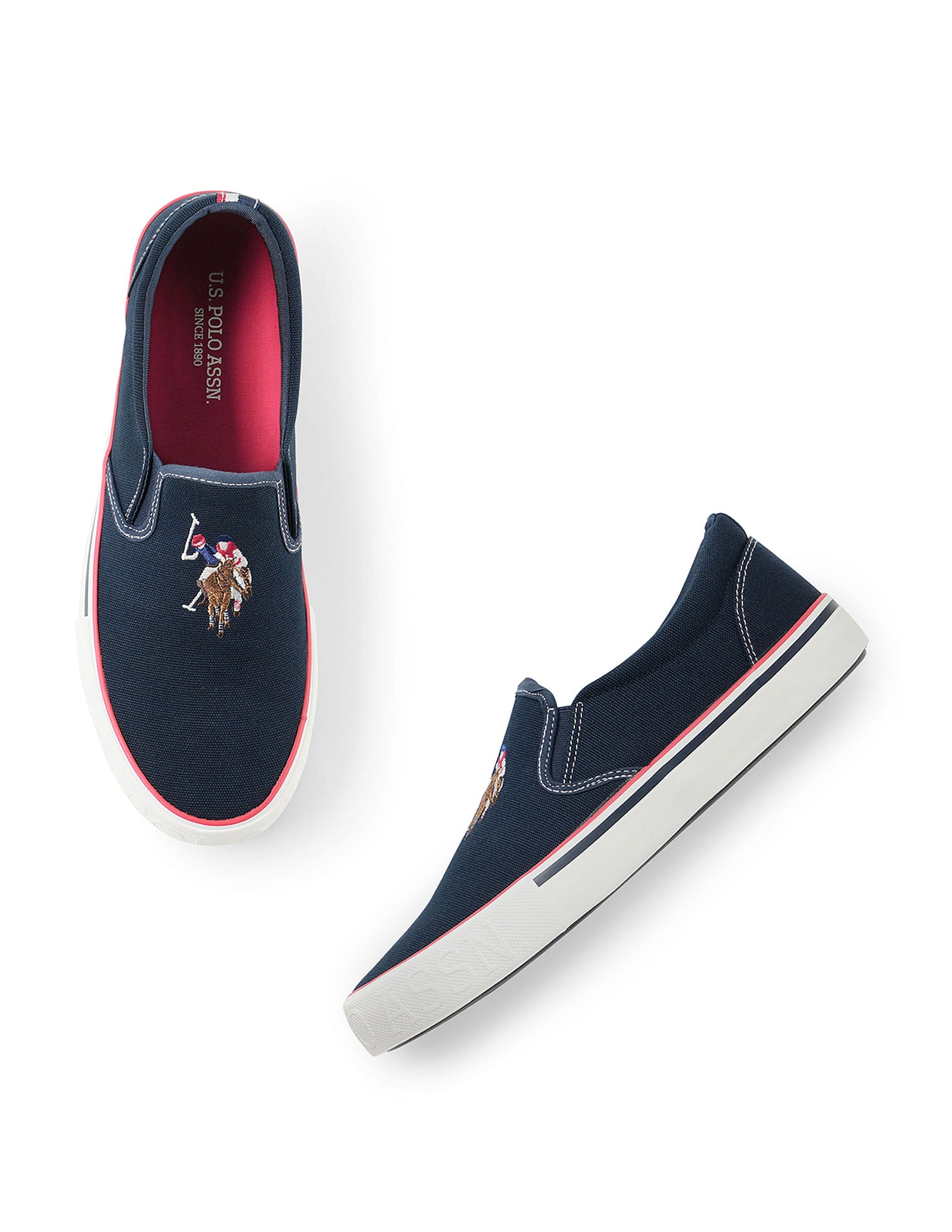 Men Skye Navy Classics Sneaker Slip On Navy - U.S. POLO ASSN. | Large