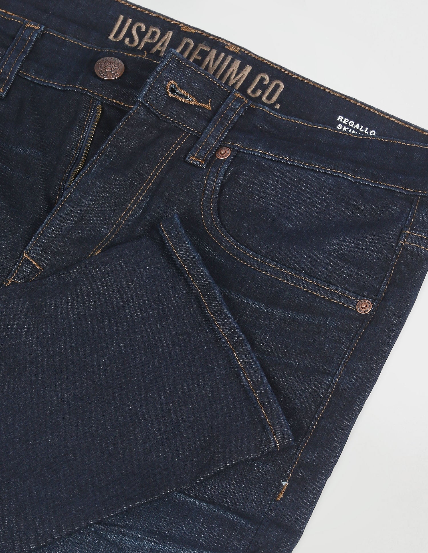 Regallo Skinny Fit Rinsed Jeans Blue - U.S. POLO ASSN. | Large