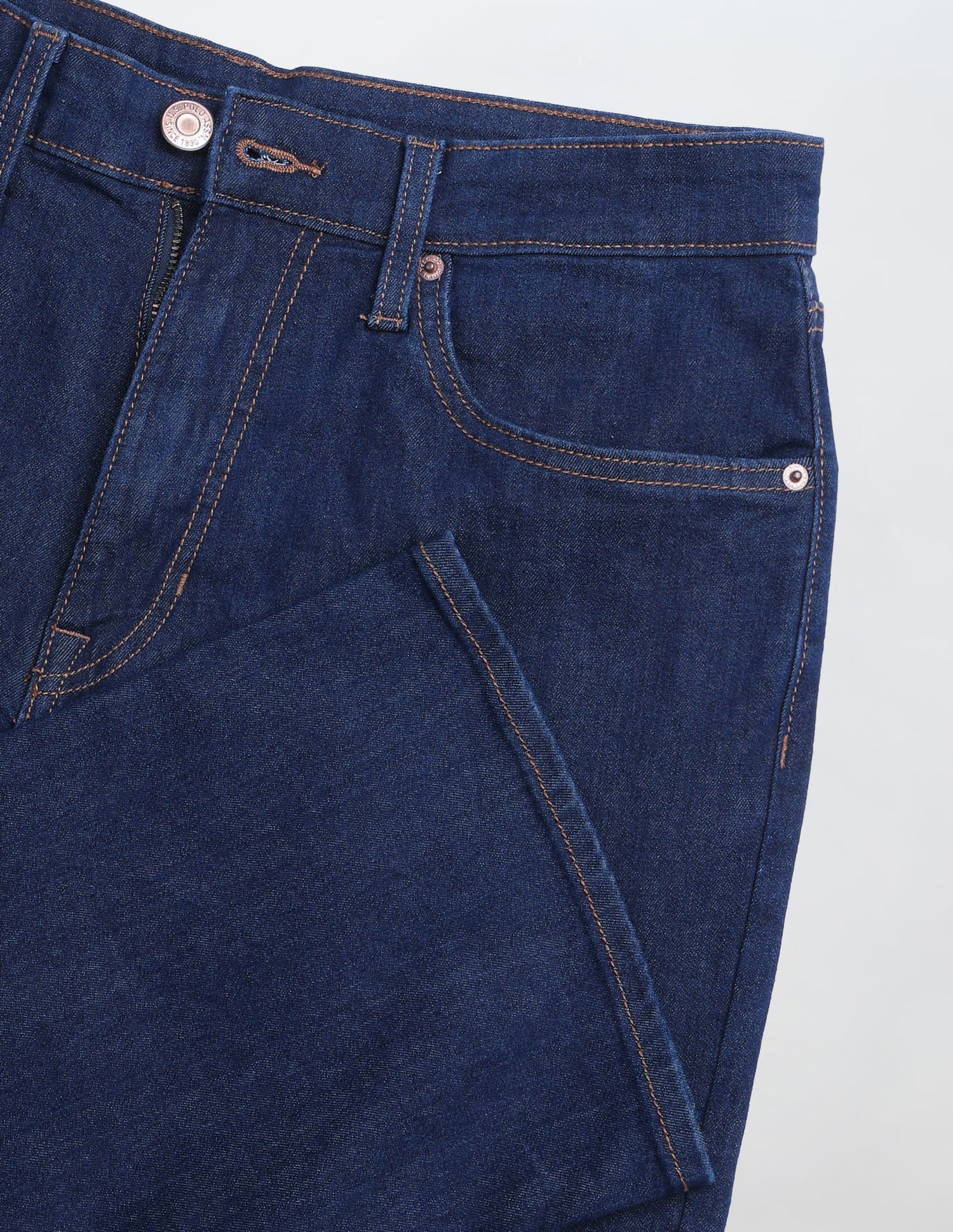 Solid Bootcut Fit Jeans Blue - U.S. Polo Assn. India | Large