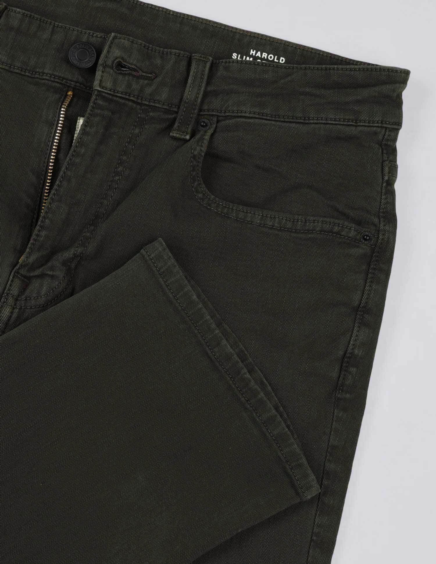 Harold Slim Straight Fit Green Jeans Olive - U.S. POLO ASSN. | Large