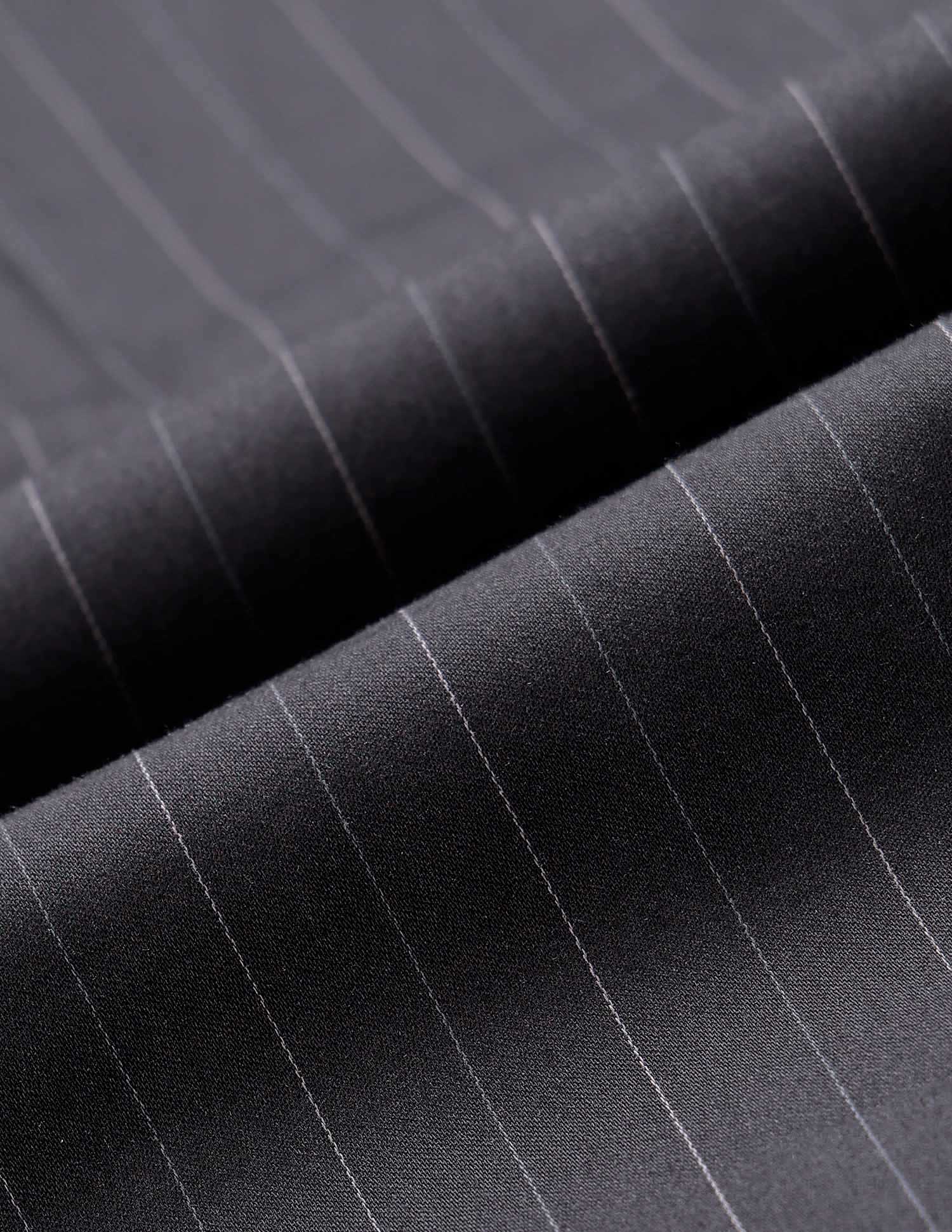 Pinstriped Tailored Fit Shirt Black - U.S. POLO ASSN. | Large