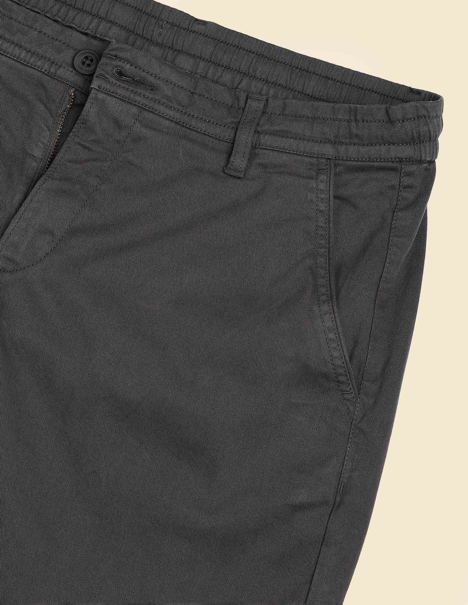 Slim Fit Solid Chino Shorts Dark Grey - U.S. Polo Assn. India | Large