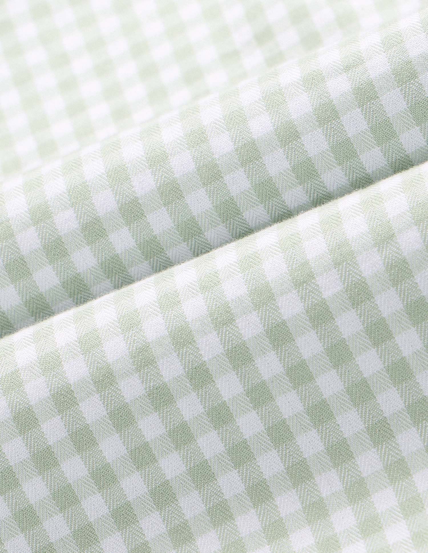 Pure Cotton Gingham Checked Shirt Green - U.S. POLO ASSN. | Large