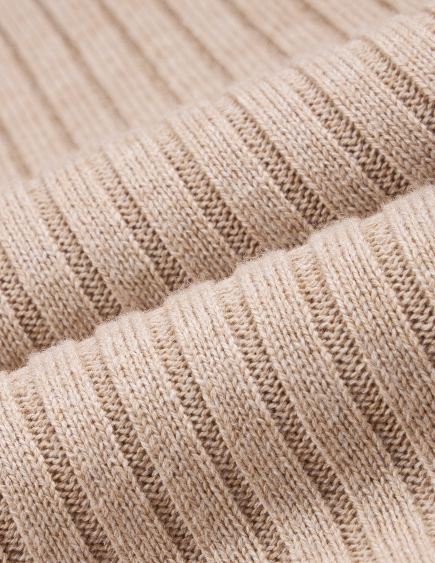 Vertical Striped Patterned Knit Fitted Sweater Beige - U.S. Polo Assn. India | Large