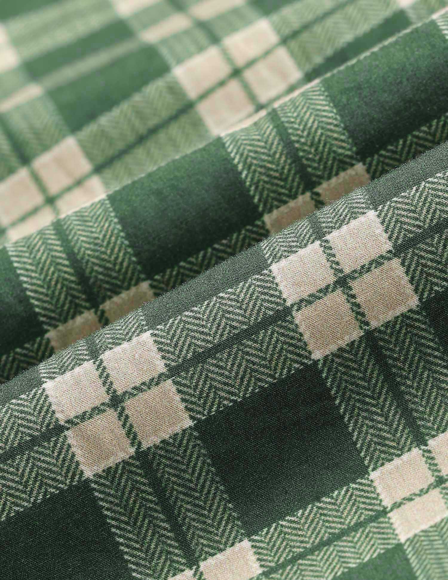 Pure Cotton Tartan Shirt Green - U.S. POLO ASSN. | Large