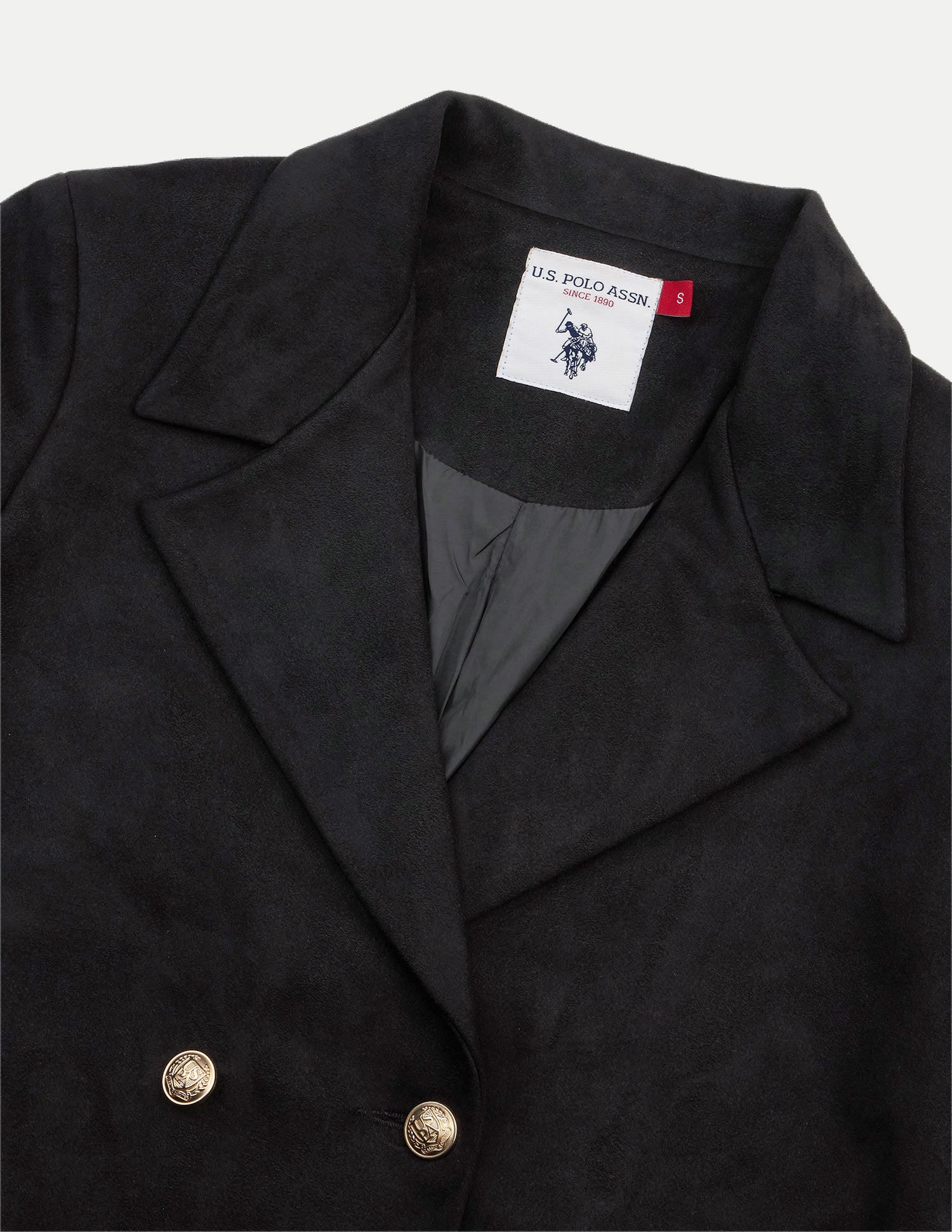 Longline Double Breasted Jacket Black - U.S. Polo Assn. India | Large