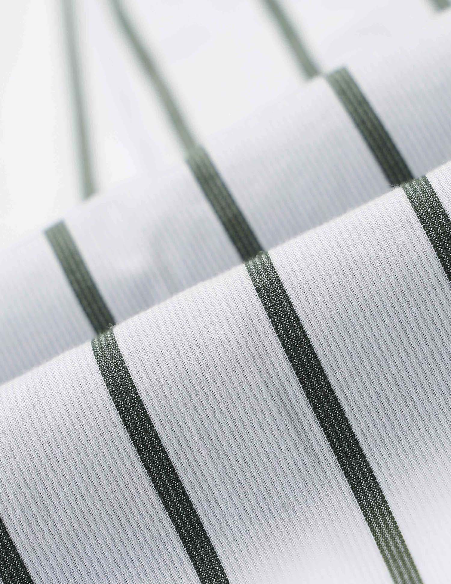 Vertical Striped Tailored Fit Shirt Olive - U.S. POLO ASSN. | Large