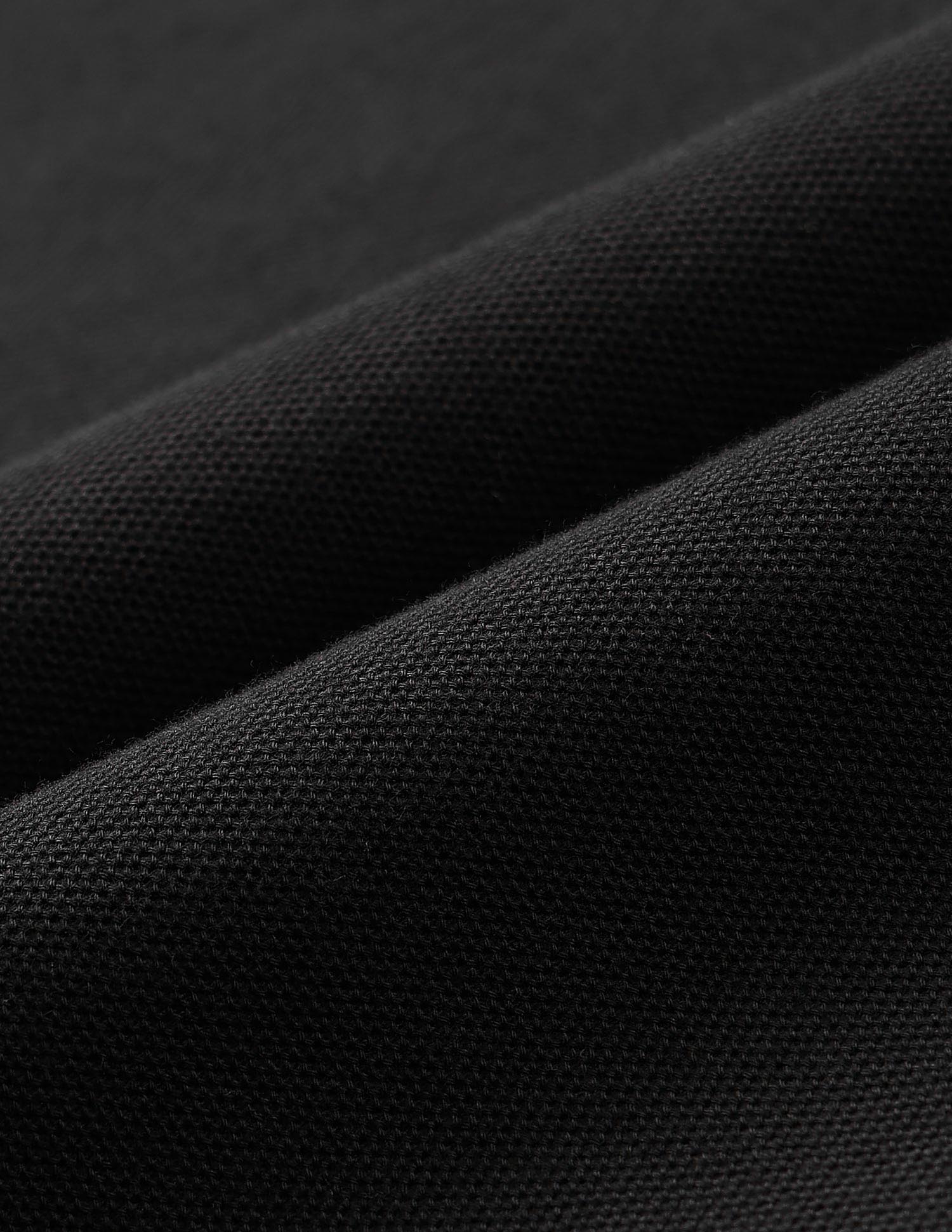 Solid Pure Cotton Black Label Polo Shirt Black - U.S. Polo Assn. India | Large