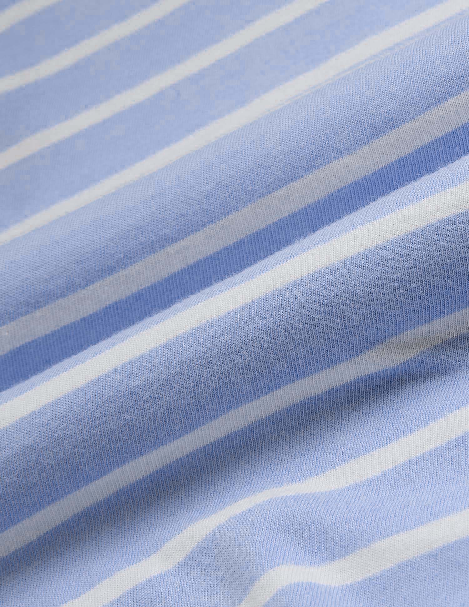 Boys Horizontal Striped T-Shirt Light Blue - U.S. Polo Assn. India | Large