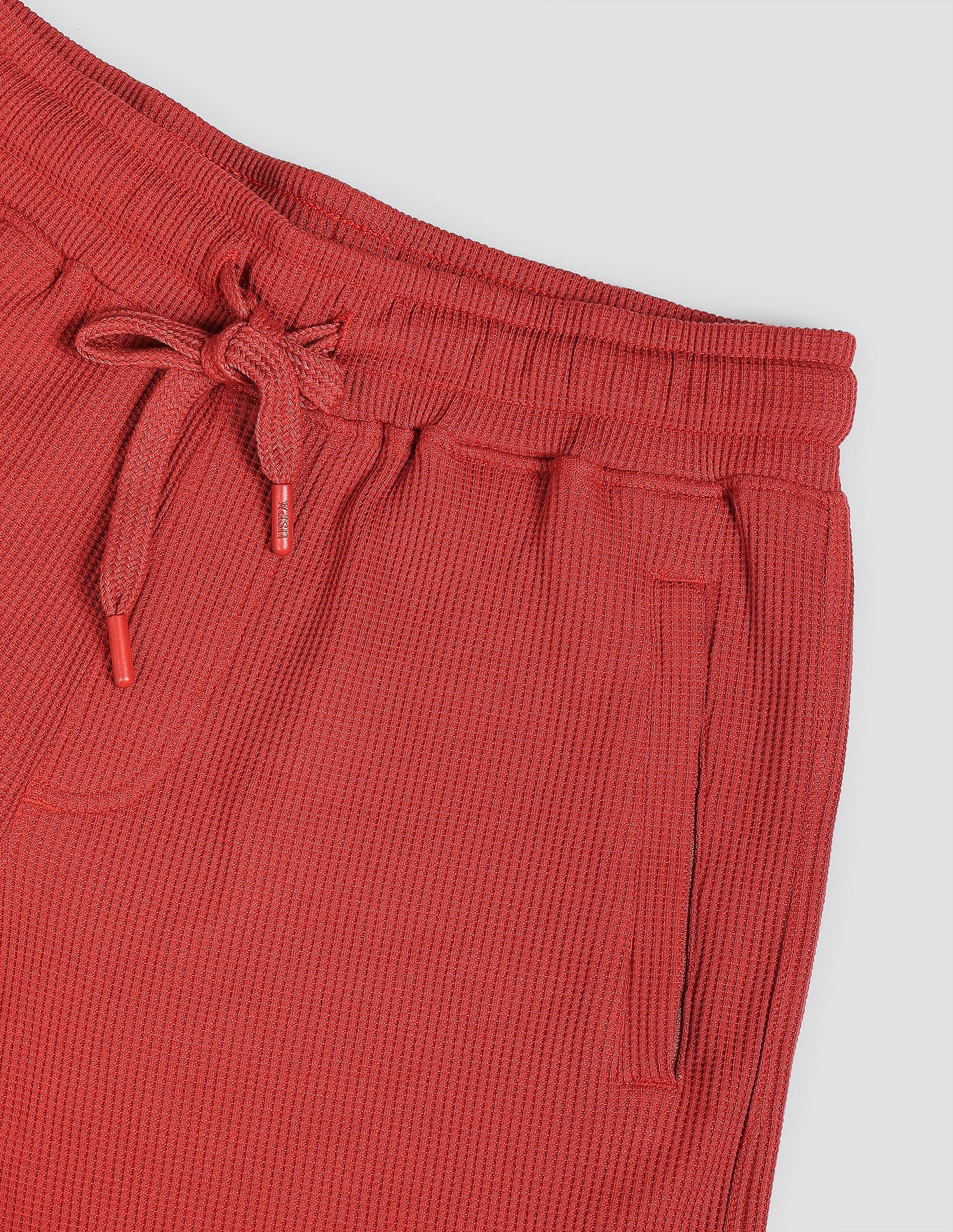 Waffle Knit Textured LS005 Lounge Shorts - Pack Of 1 Rust - U.S. POLO ASSN. | Large