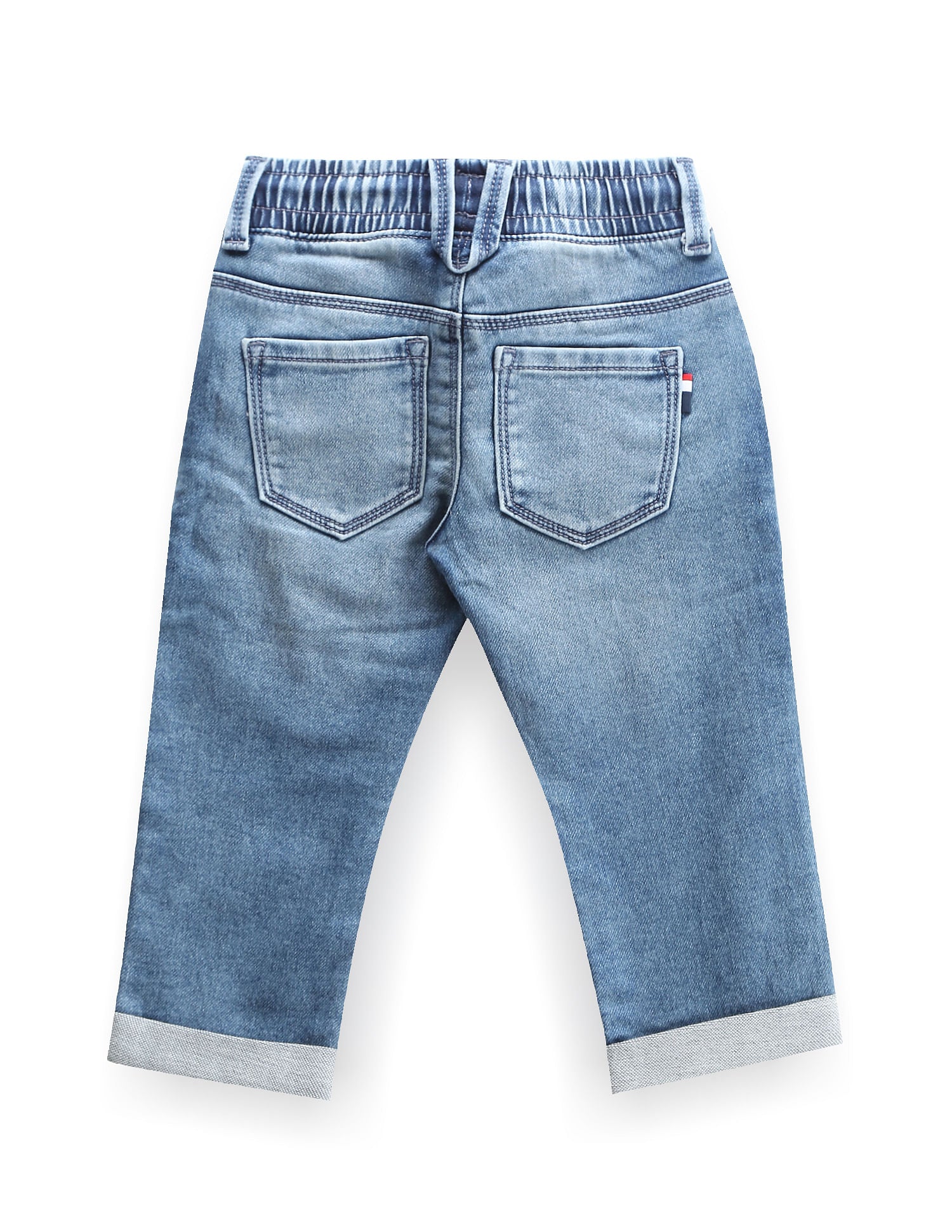 Boys Drawstring Waist Slim Jeans Light Blue - U.S. POLO ASSN. | Large