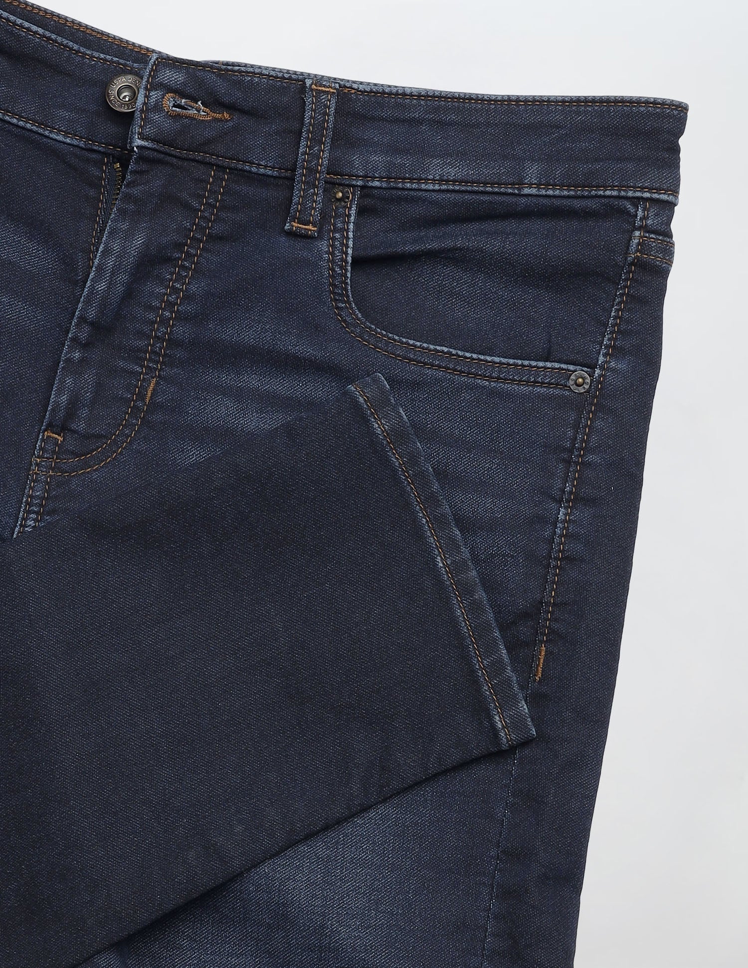 Regallo Skinny Fit Blue Jeans Dark Blue - U.S. Polo Assn. India | Large