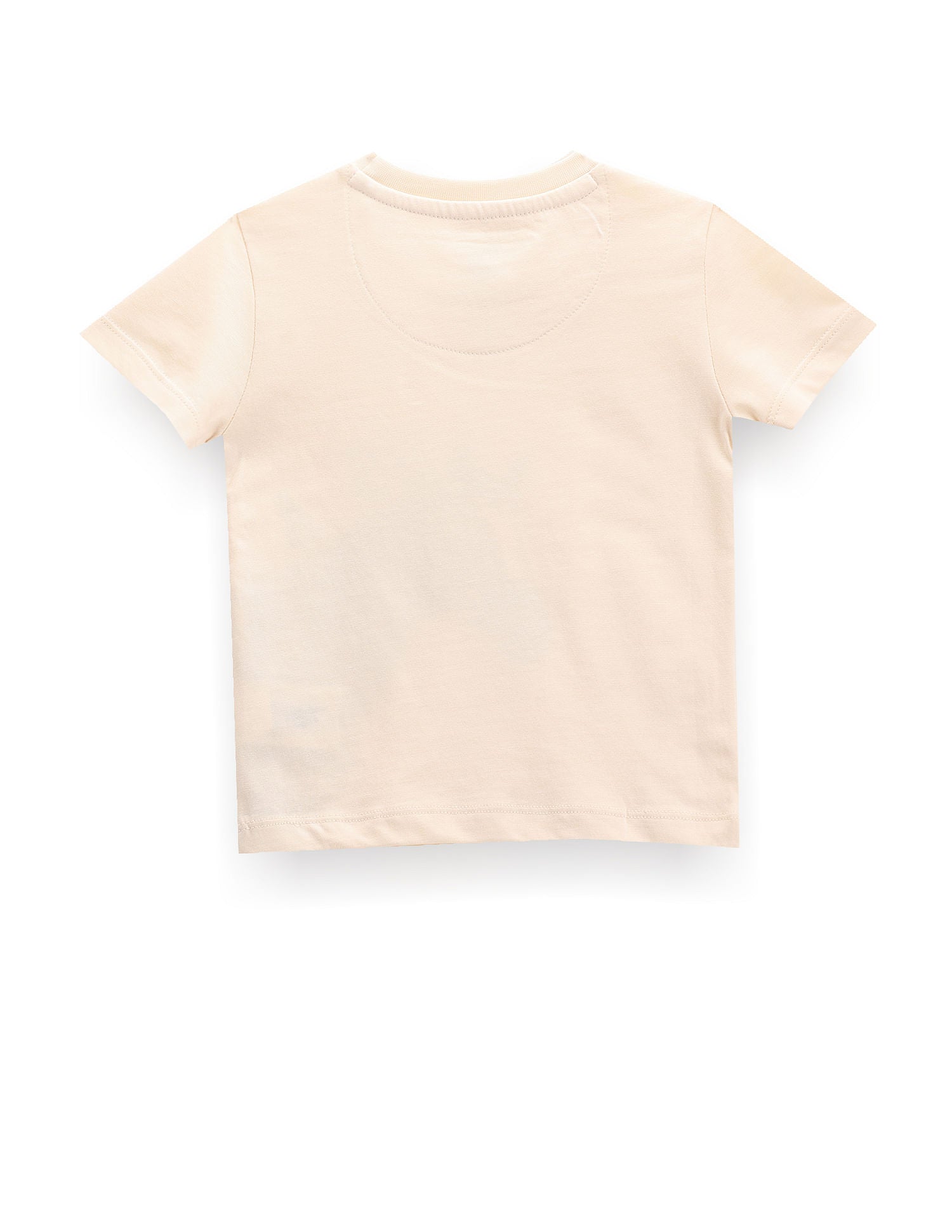 Boys Graphic Print Cotton T-Shirt Peach - U.S. POLO ASSN. | Large