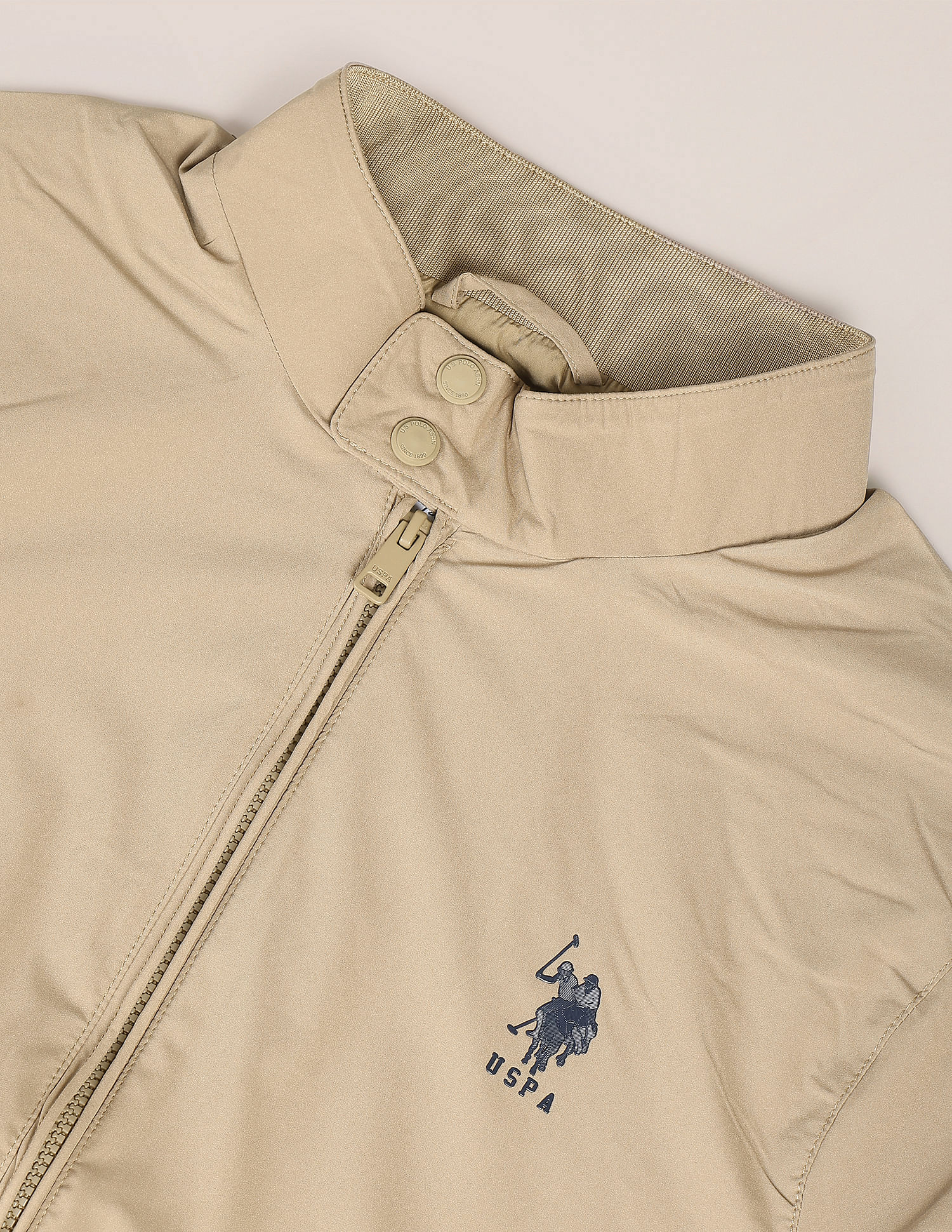 Packable Windcheater Jacket Khaki - U.S. POLO ASSN. | Large