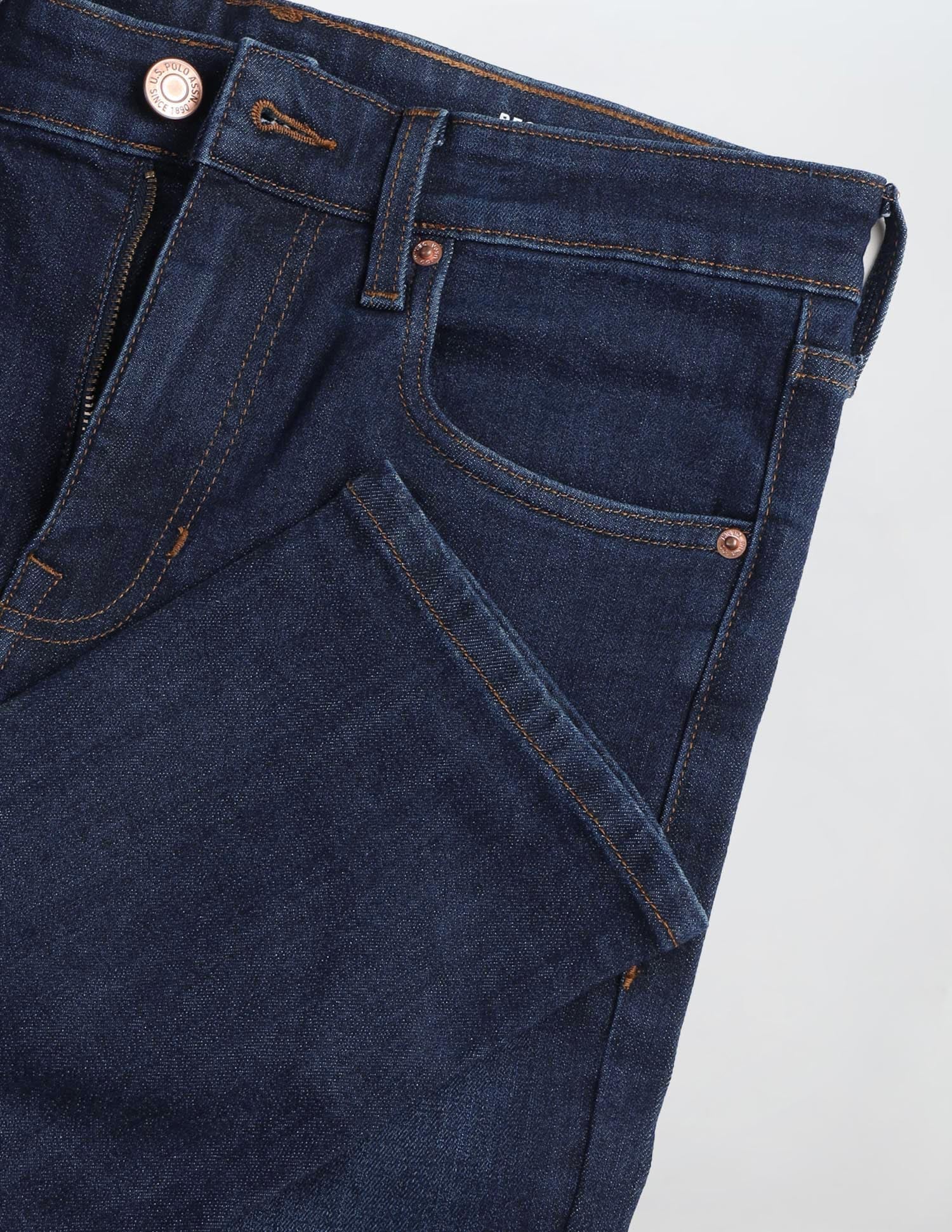 Regallo Skinny Fit Blue Jeans Dark Blue - U.S. POLO ASSN. | Large