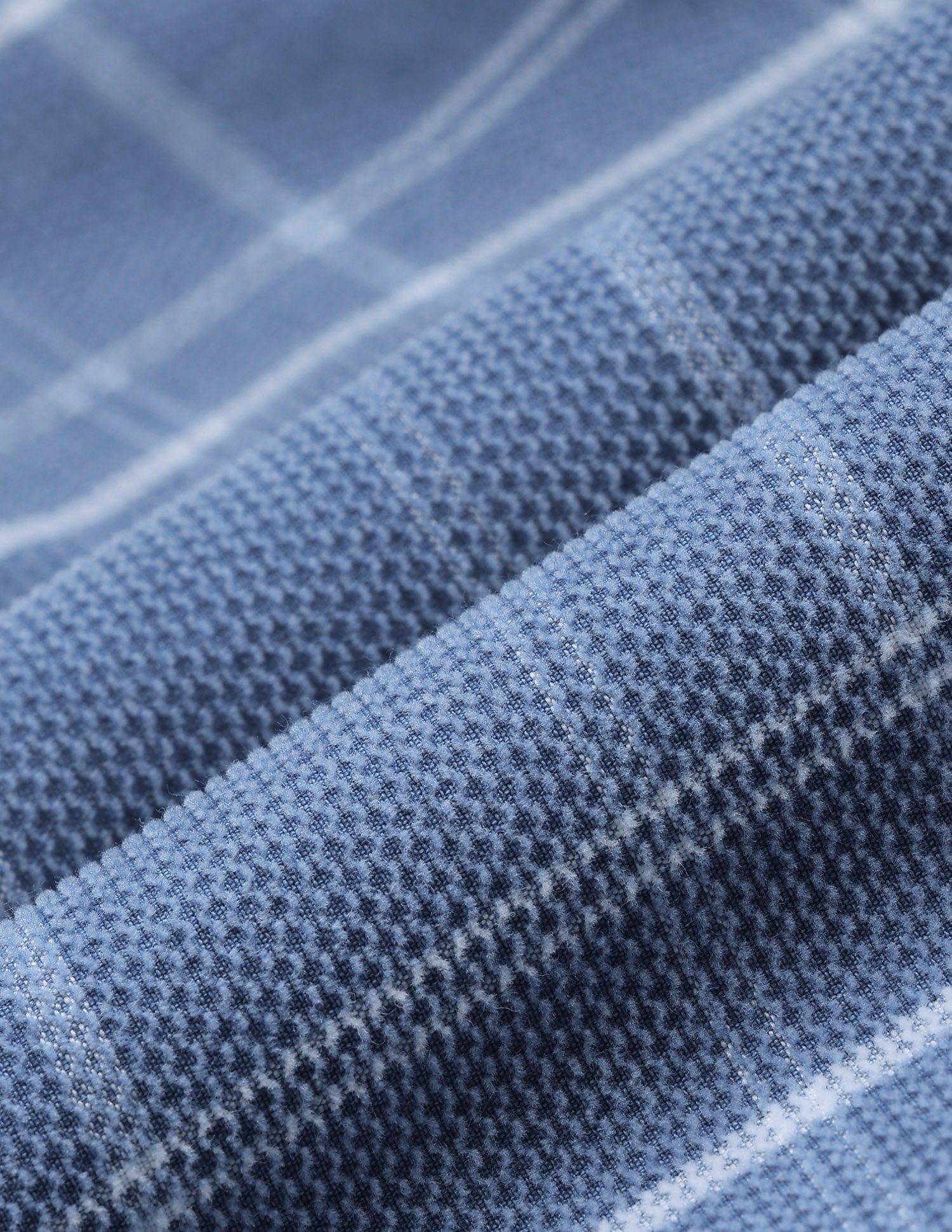 Corduroy Grid Tattersall Checked Shirt Light Indigo - U.S. Polo Assn. India | Large