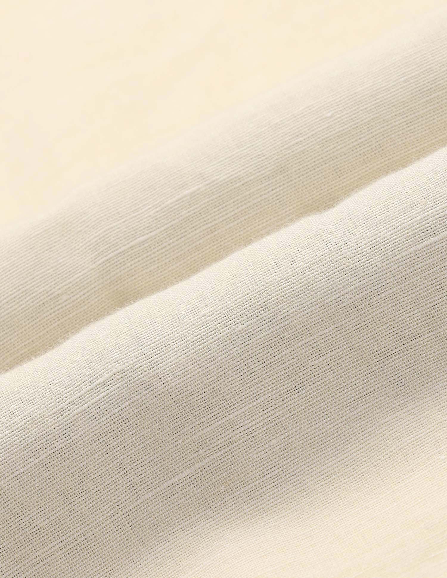 Tailored Fit Solid Shirt Cream - U.S. Polo Assn. India | Large