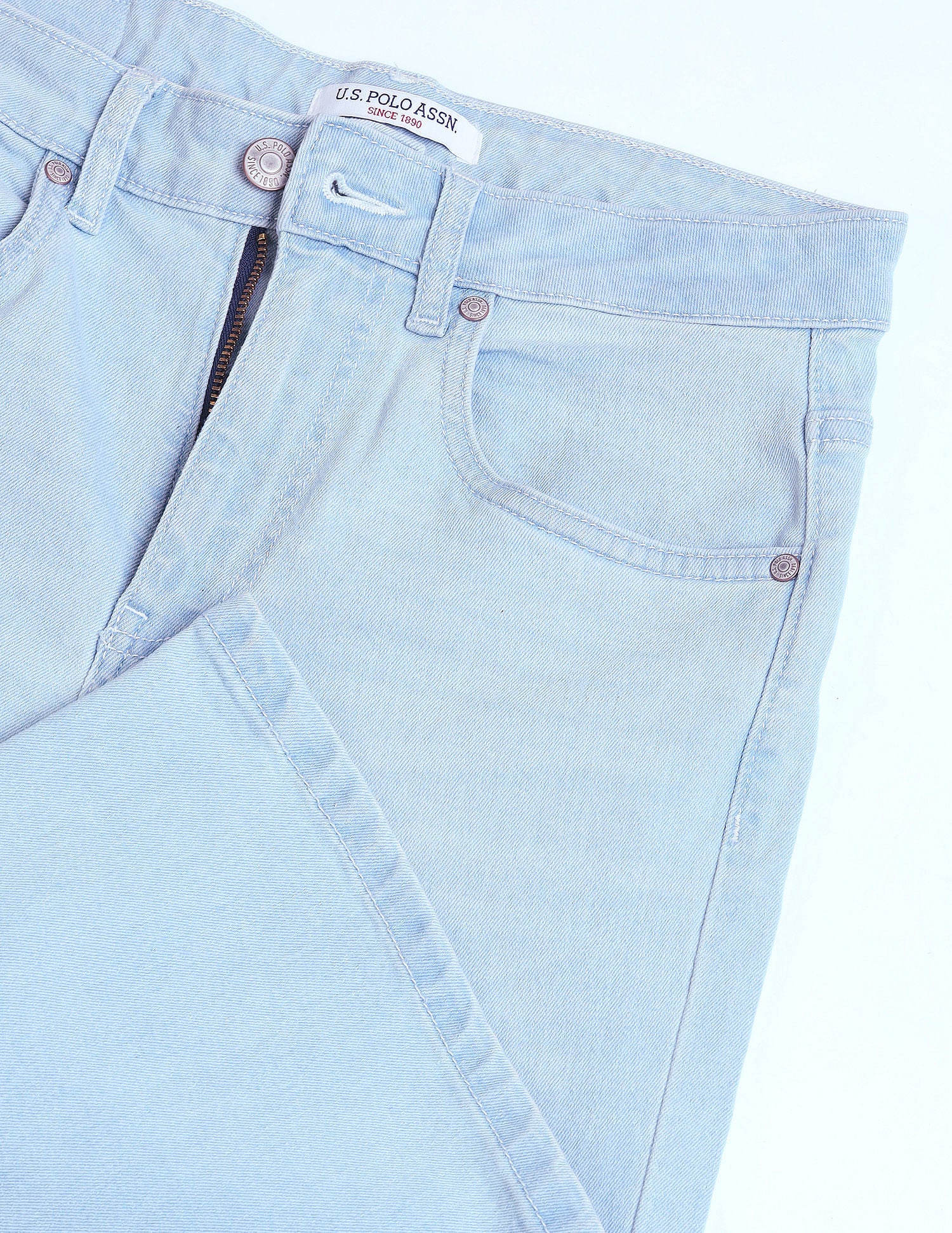 High Rise Flare Fit Jeans Blue - U.S. POLO ASSN. | Large