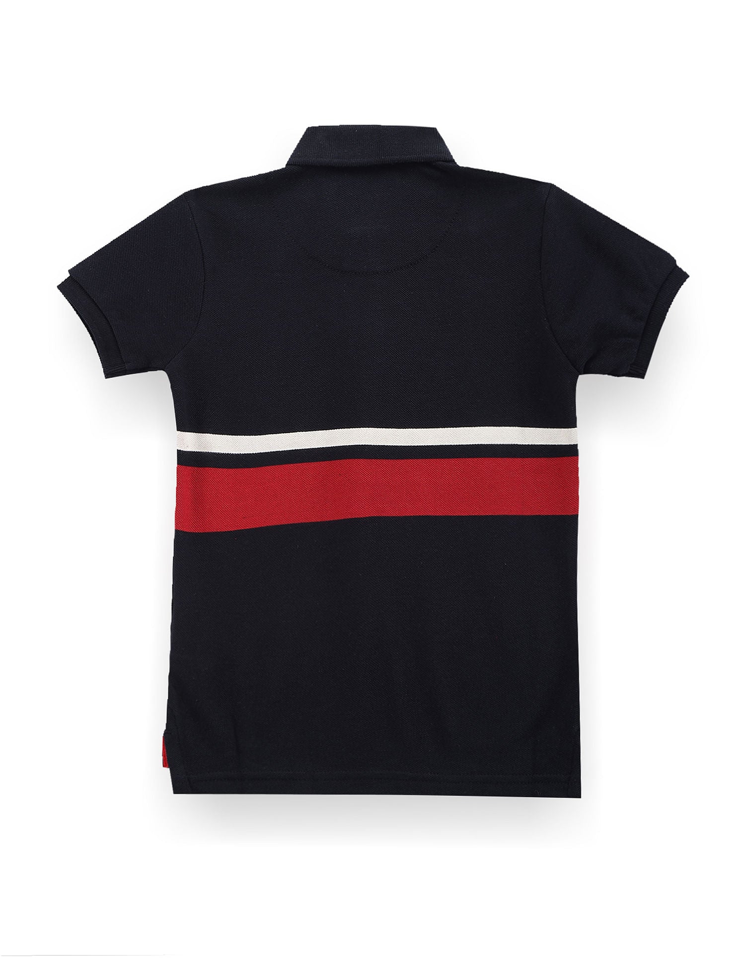 Boys Contrast Stripe Polo Shirt Navy - U.S. POLO ASSN. | Large