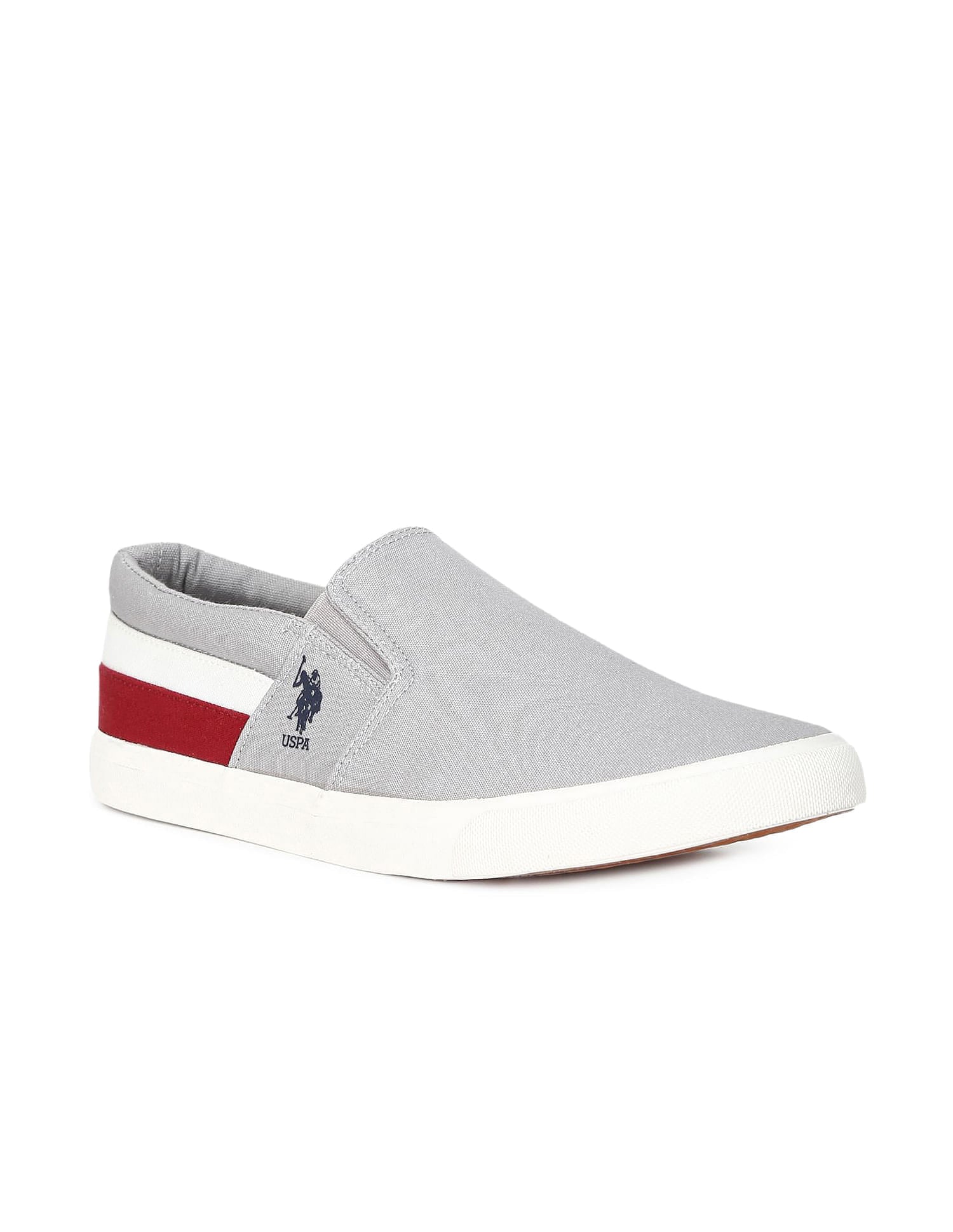 Men Carlin 5.0 Colourblocked Sneakers Grey - U.S. Polo Assn. India | Large