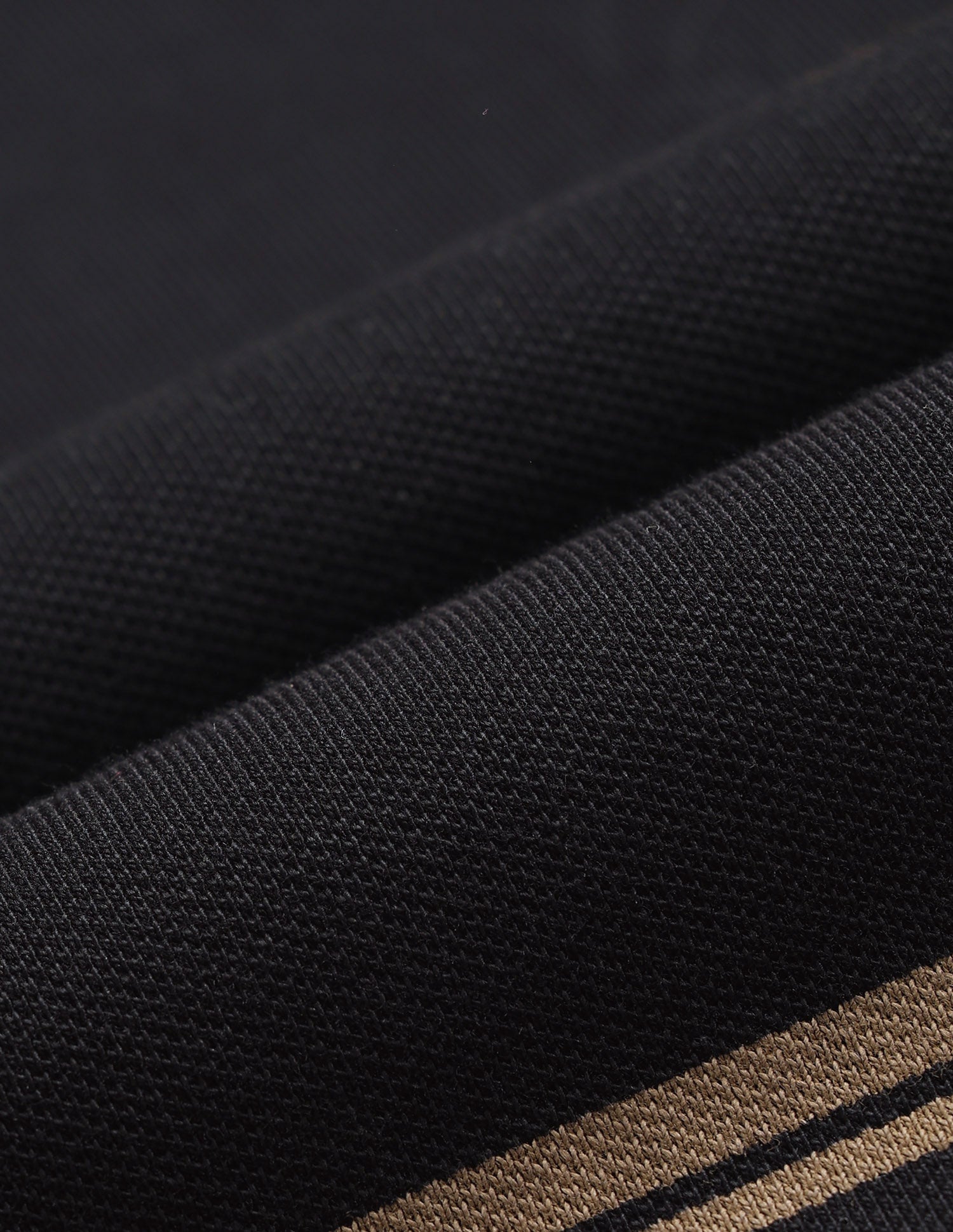 Horizontal Striped Slim Fit Black & Gold T-Shirt Black - U.S. Polo Assn. India | Large