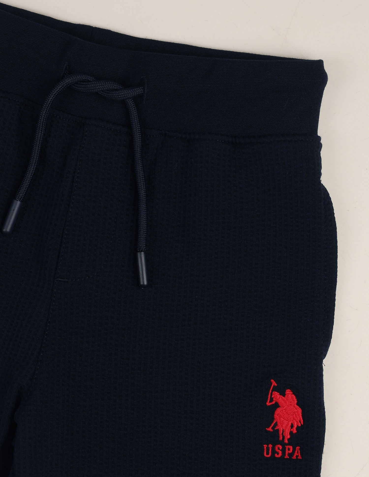 Solid Regular Fit Shorts Navy - U.S. Polo Assn. India | Large