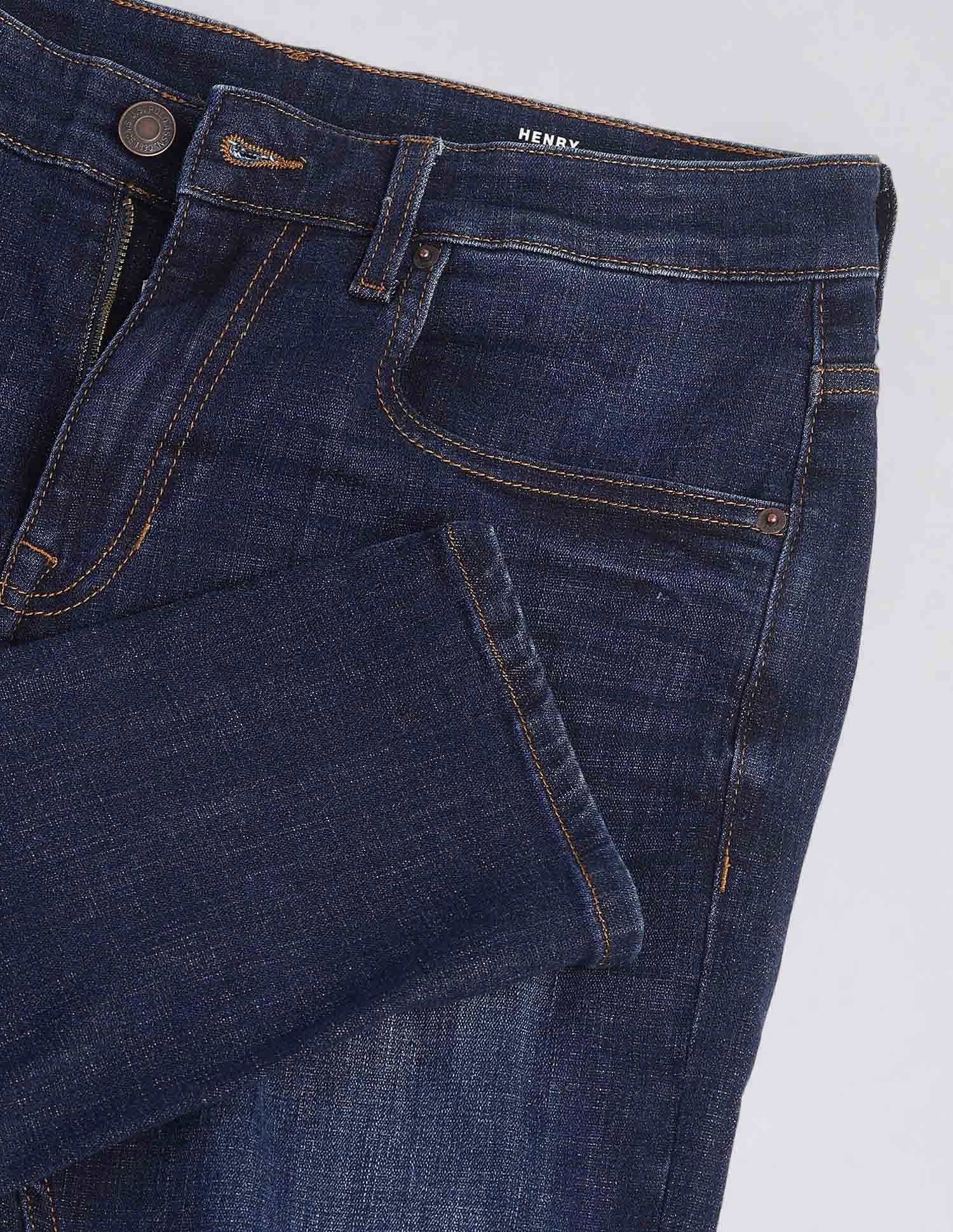 Henry Skinny Cropped Fit Blue Jeans Blue - U.S. POLO ASSN. | Large