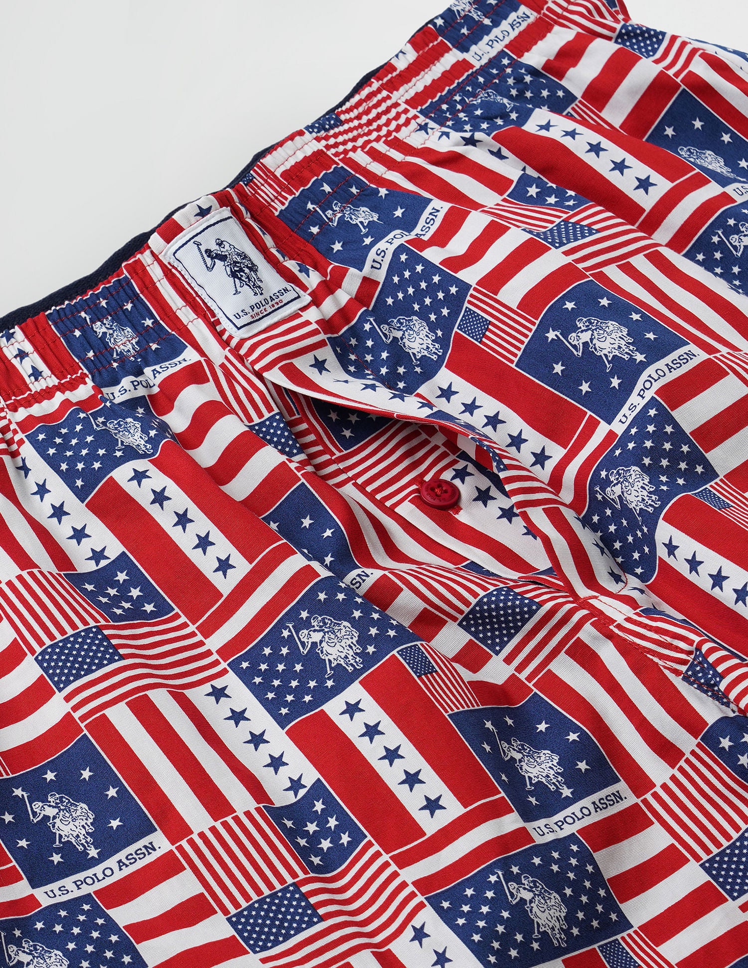 Graphic Print Cotton I657 Boxers - Pack Of 1 Red - U.S. POLO ASSN. | Large