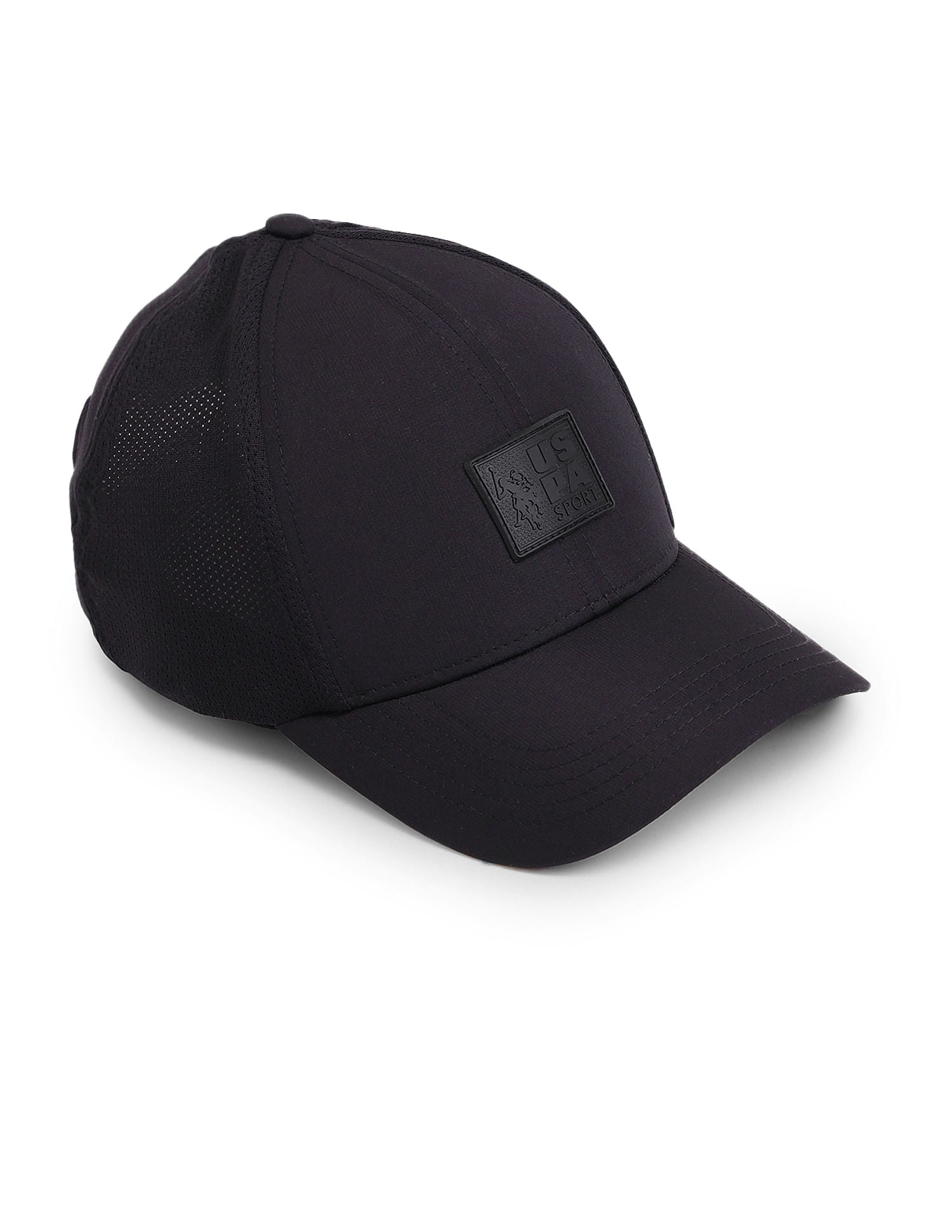 Brand Appliqued Twill Cap Black - U.S. Polo Assn. India | Large
