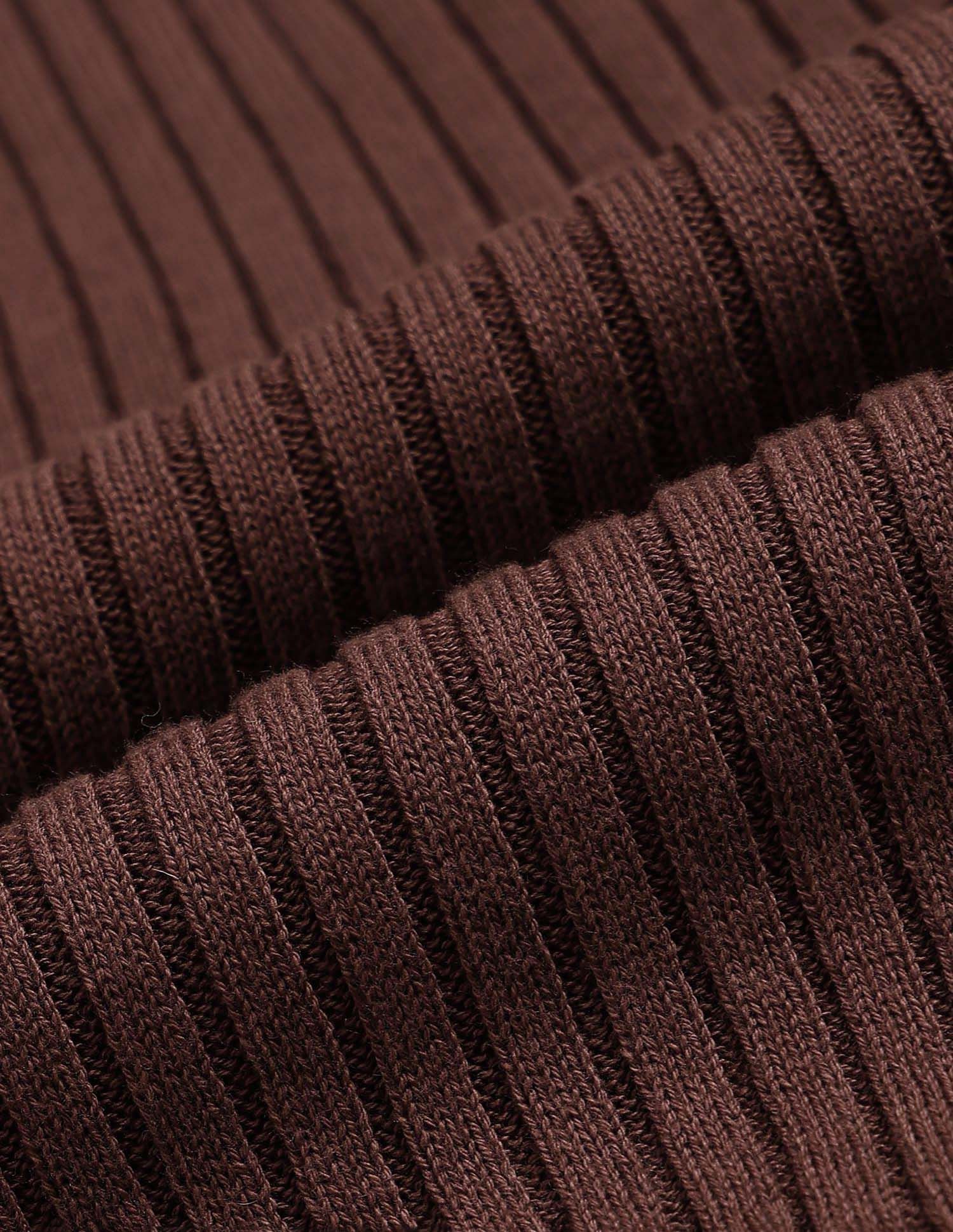 Regular Fit High Neck Sweater Brown - U.S. POLO ASSN. | Large