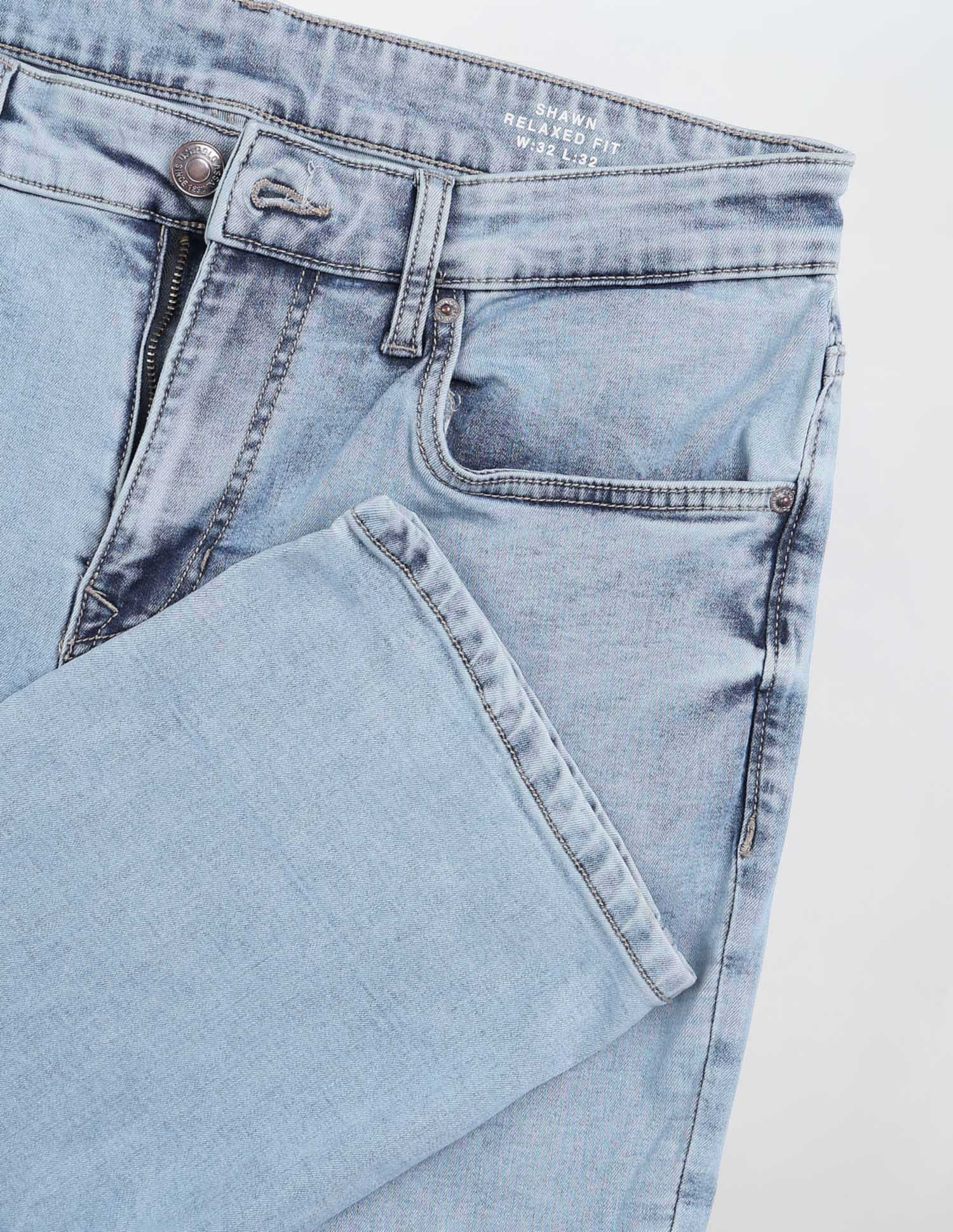 Shawn Relaxed Fit Blue Jeans Light Indigo - U.S. POLO ASSN. | Large