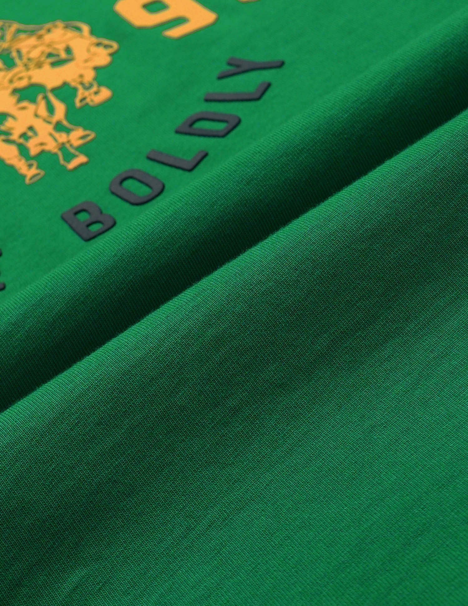 Crew Neck Brand Print T-Shirt Green - U.S. POLO ASSN. | Large