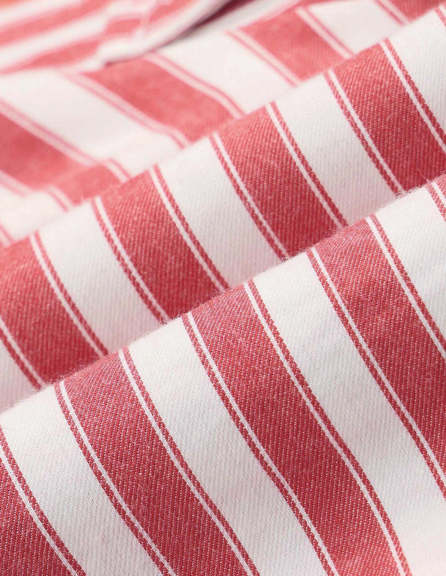 Girls Vertical Striped Shirt Dress Red - U.S. POLO ASSN. | Large